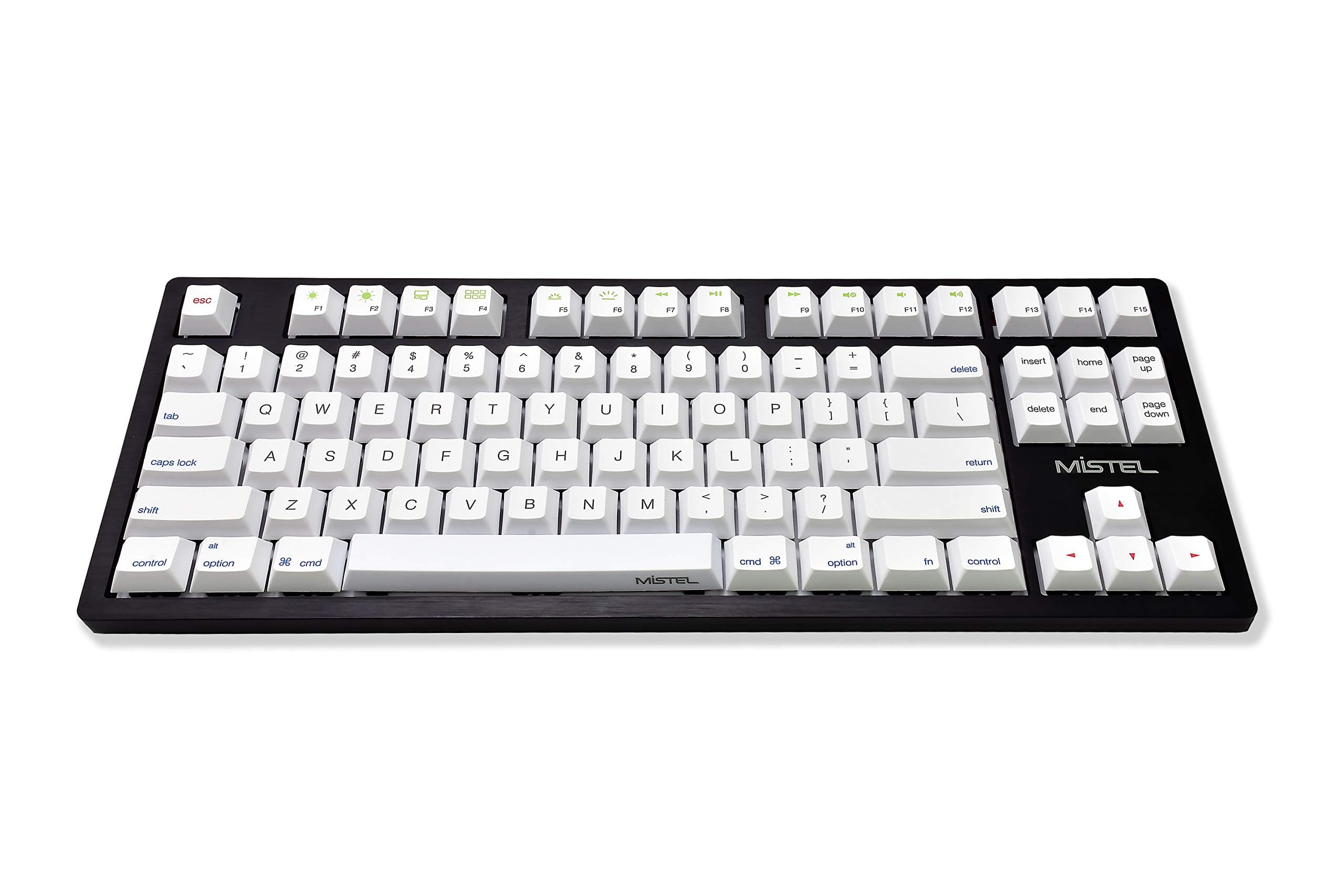 Sleeker MD870 Mechanical Keyboard with Chrerry MX Red Switch and Black Full CNC Aluminum Case for Mac and Windows (Tenkeyless, Single White LED Backlit, PBT Dye-Sub Keycap, ANSI/US Layout)