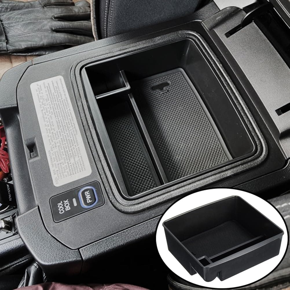 AUTOXBERT Armrest Storage Box Phone Holder Center Console Organizer Container Tray For Toyota Land Cruiser Prado LC150 FJ150 Lexus GX400 GX460 GX470 Car Accessories 2020 2019 2018 2017 2016 2015-2004