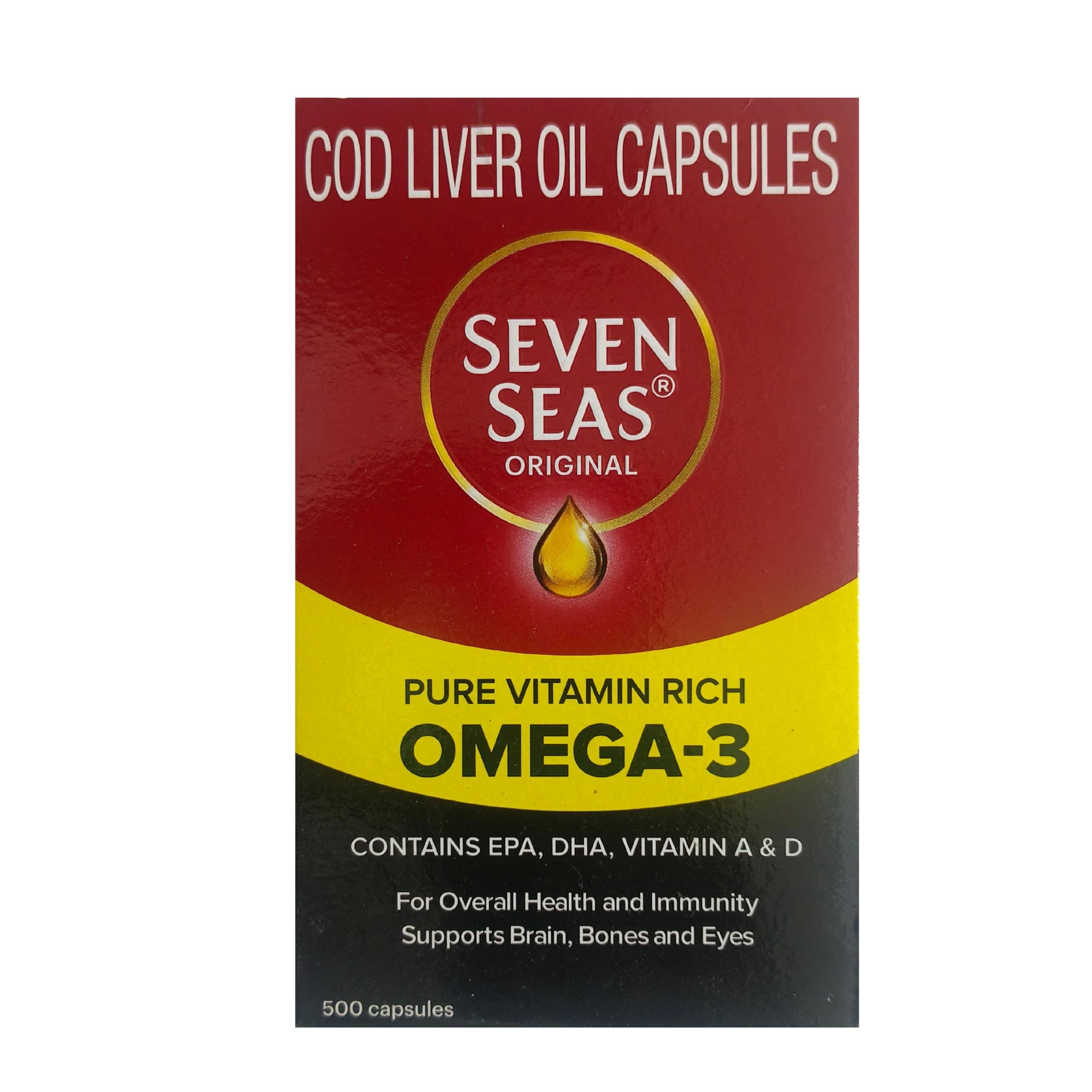Seven Seas Cod Liver Fish Oil 500 Capsules