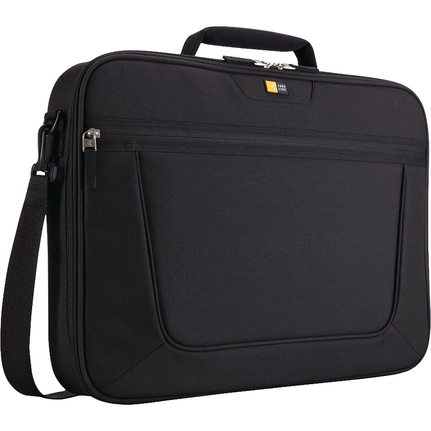 Polyester Basic Slim Briefcase for 15.6-Inch Laptop - Black