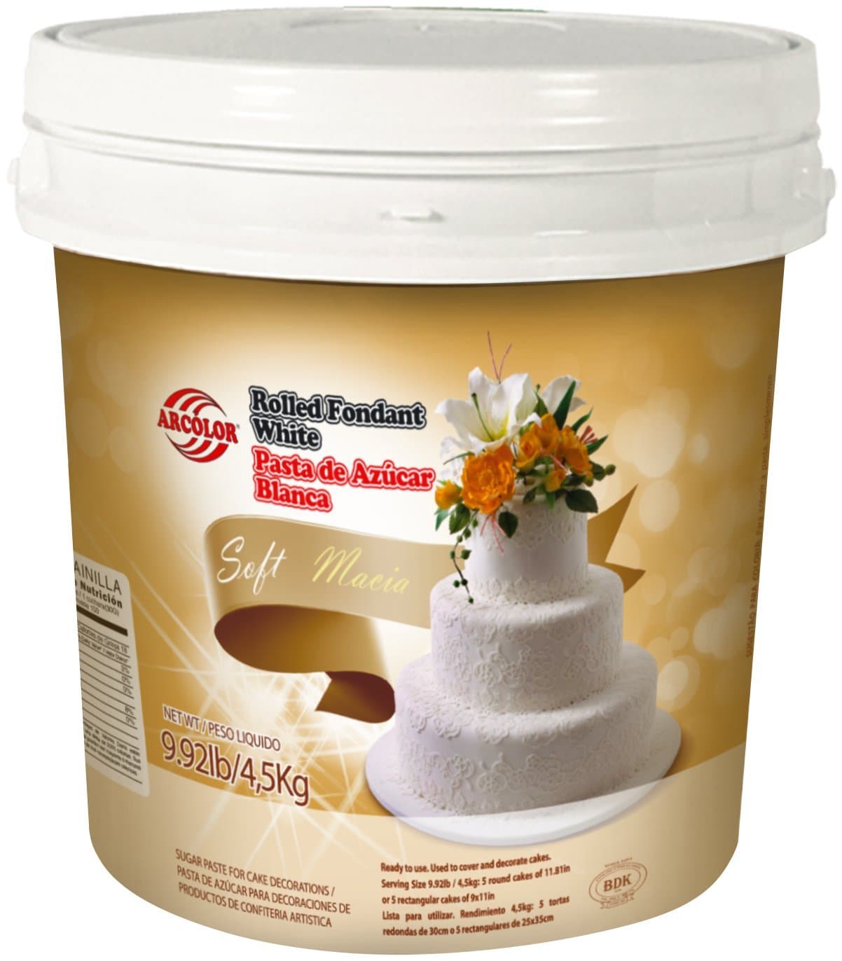 White Vanilla Fondant 9.92 Lbs