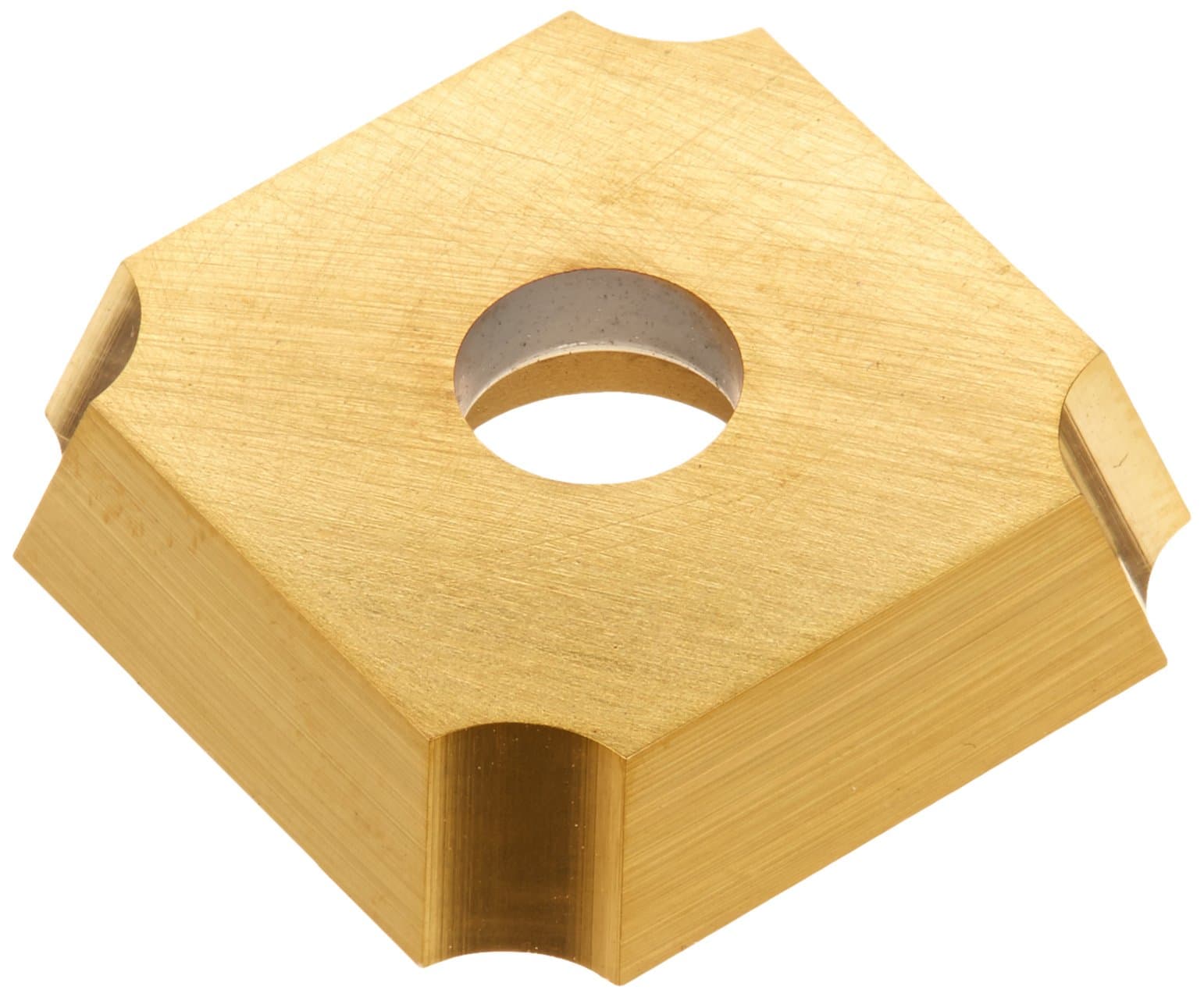 SDGX Multilayer Coated Carbide Square Convex Milling Indexable Insert, 0.1094" Nose Radius, 3/4" Insert, 3/16" Thick (Pack of 10)