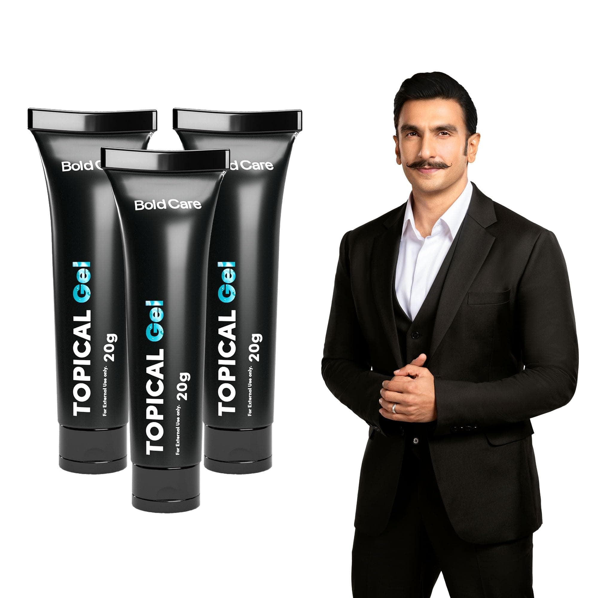 Non-Transferable Topical Gel - Quick, Easy and Targeted Application For Men - 20gm - Pack of 3