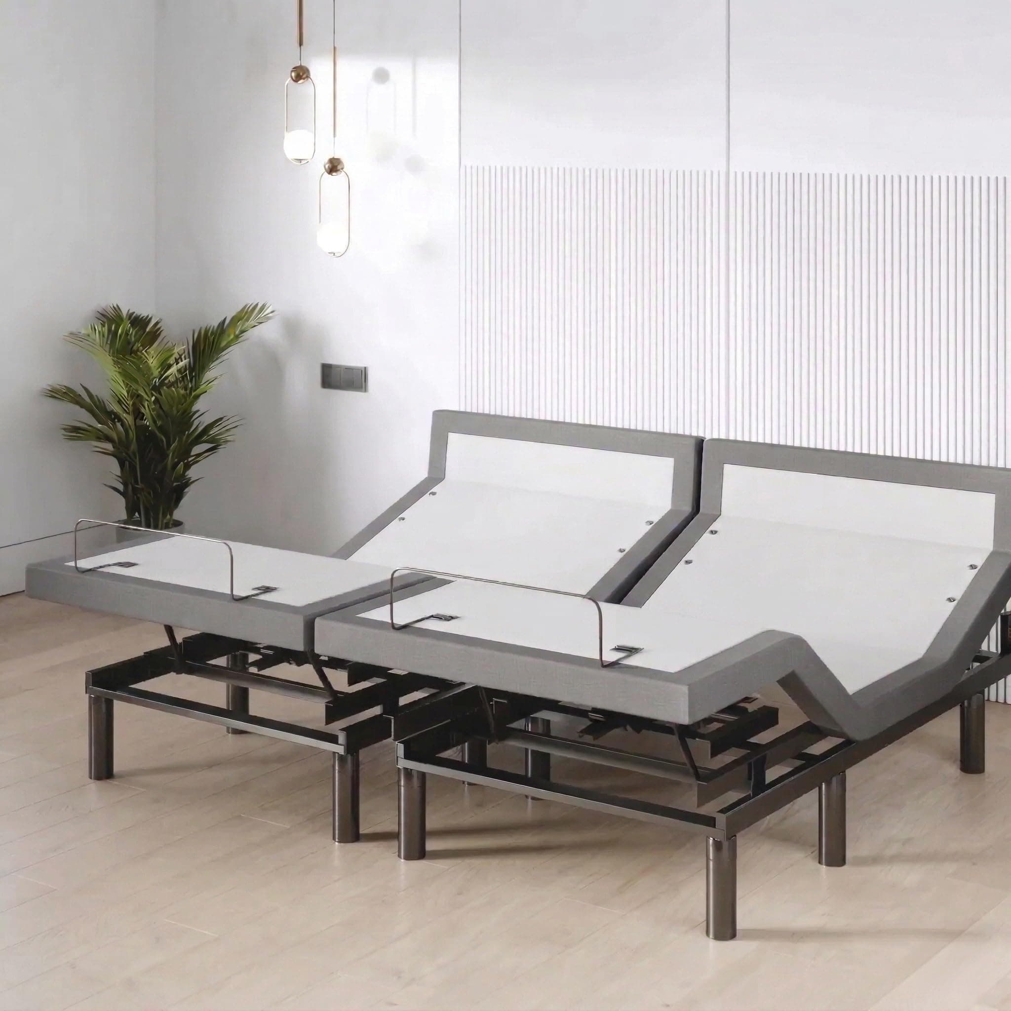 Sven & Son Harmony Adjustable Bed Base, Head and Foot Lift, Massage, Under-Bed Lights, USB, Memory, Zero Gravity Smart Frame - King