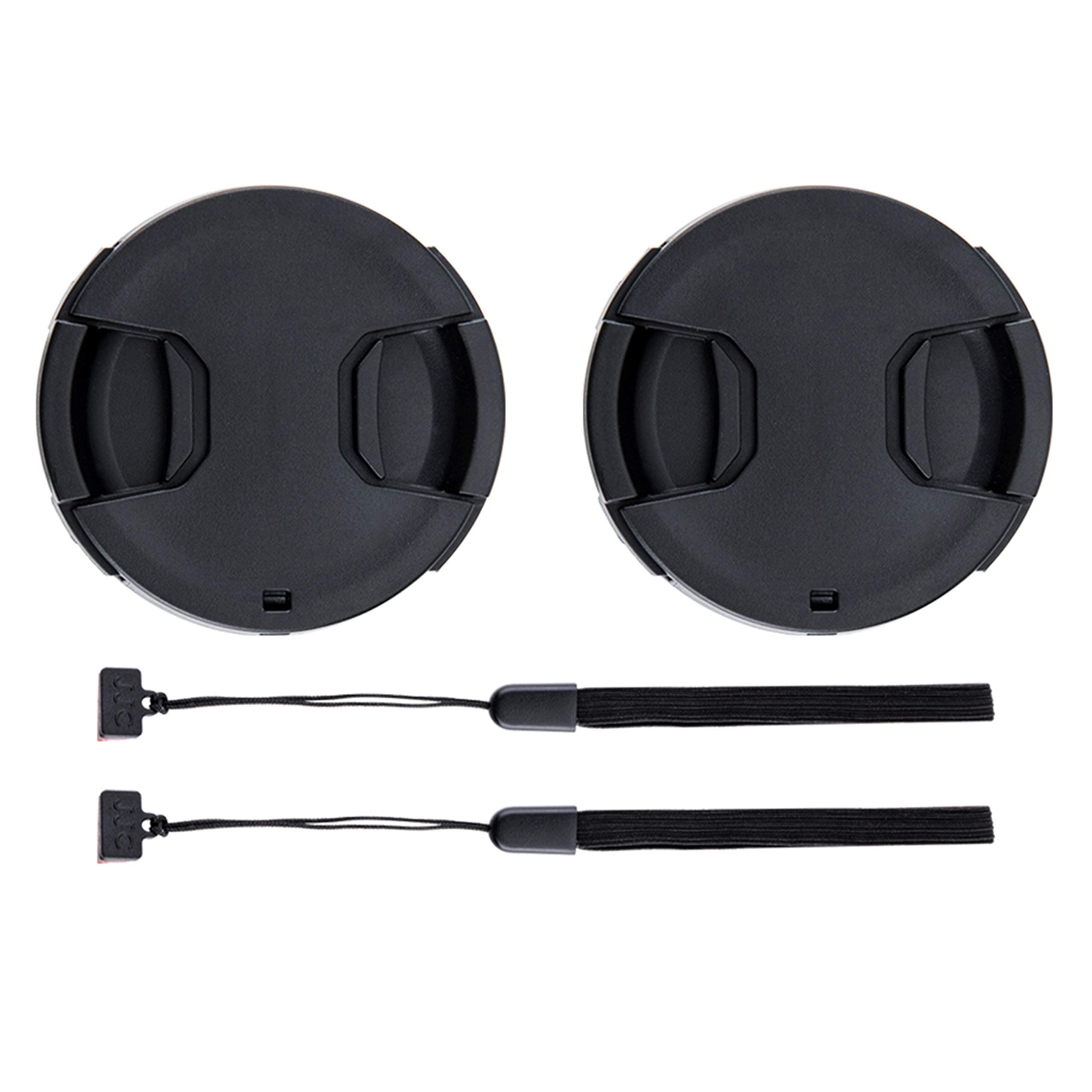 2-Pack 52mm Front Lens Cap Cover with Deluxe Cap Keeper for Fuji Fujifilm X-M5 X-A7 X-T200 X-T50 X-T30II X-T30 X-T20 X-T10 XT50 XT30 XT20 XT10 XT200 XA7 XM5 with XC 15-45mm Kit Lens & More 52mm Lens