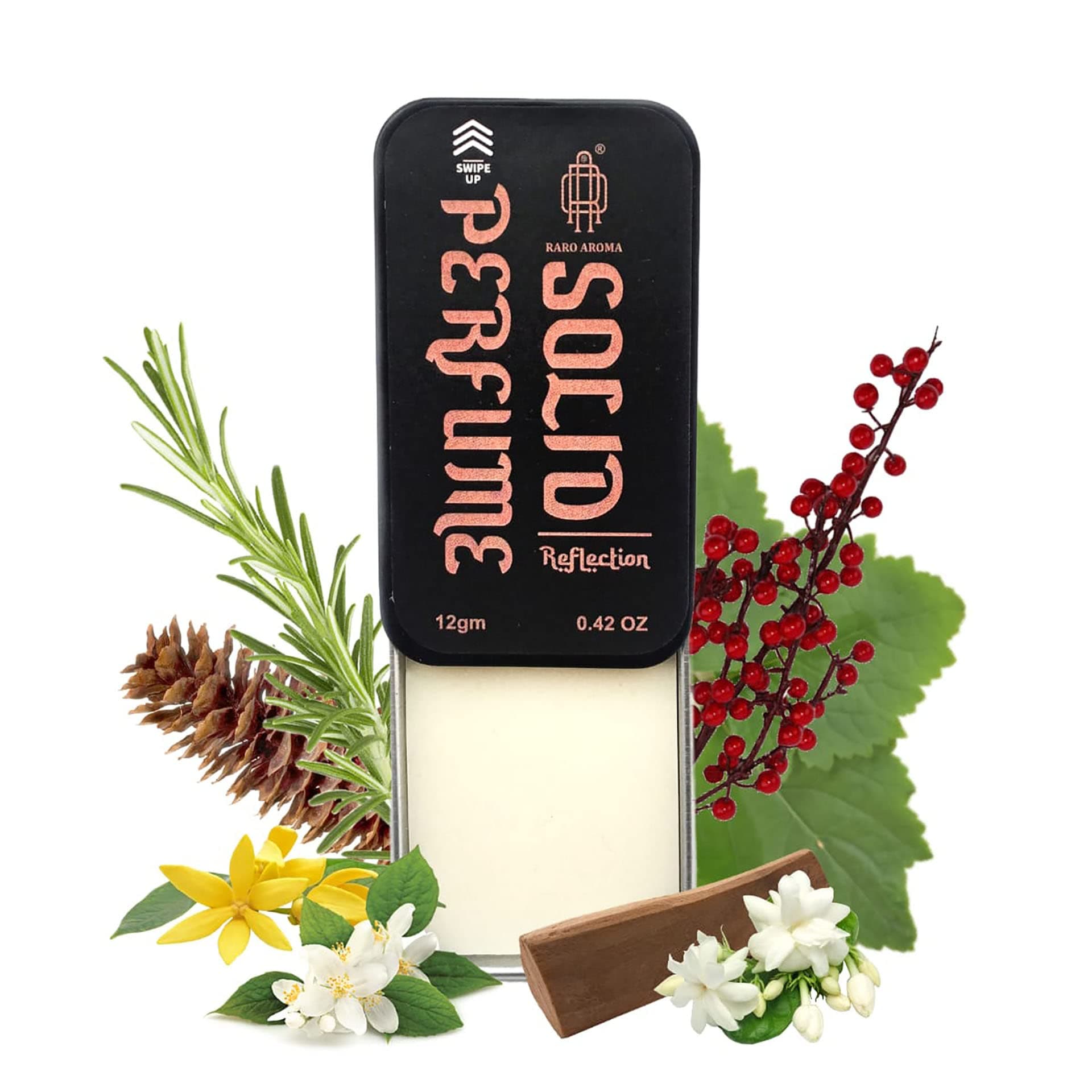 Raro Aroma Solid Intimate Perfume – Reflection | Oriental Luxury Scent | Organic & Natural | Alcohol-Free | Unisex | Gentle for Sensitive Areas | 12 g Travel-Friendly