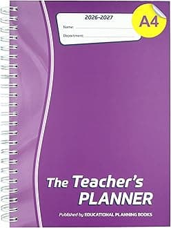 Ltd The Teacher's Planner 2024-25: A4, Purple, 8 Period (TP1-P)
