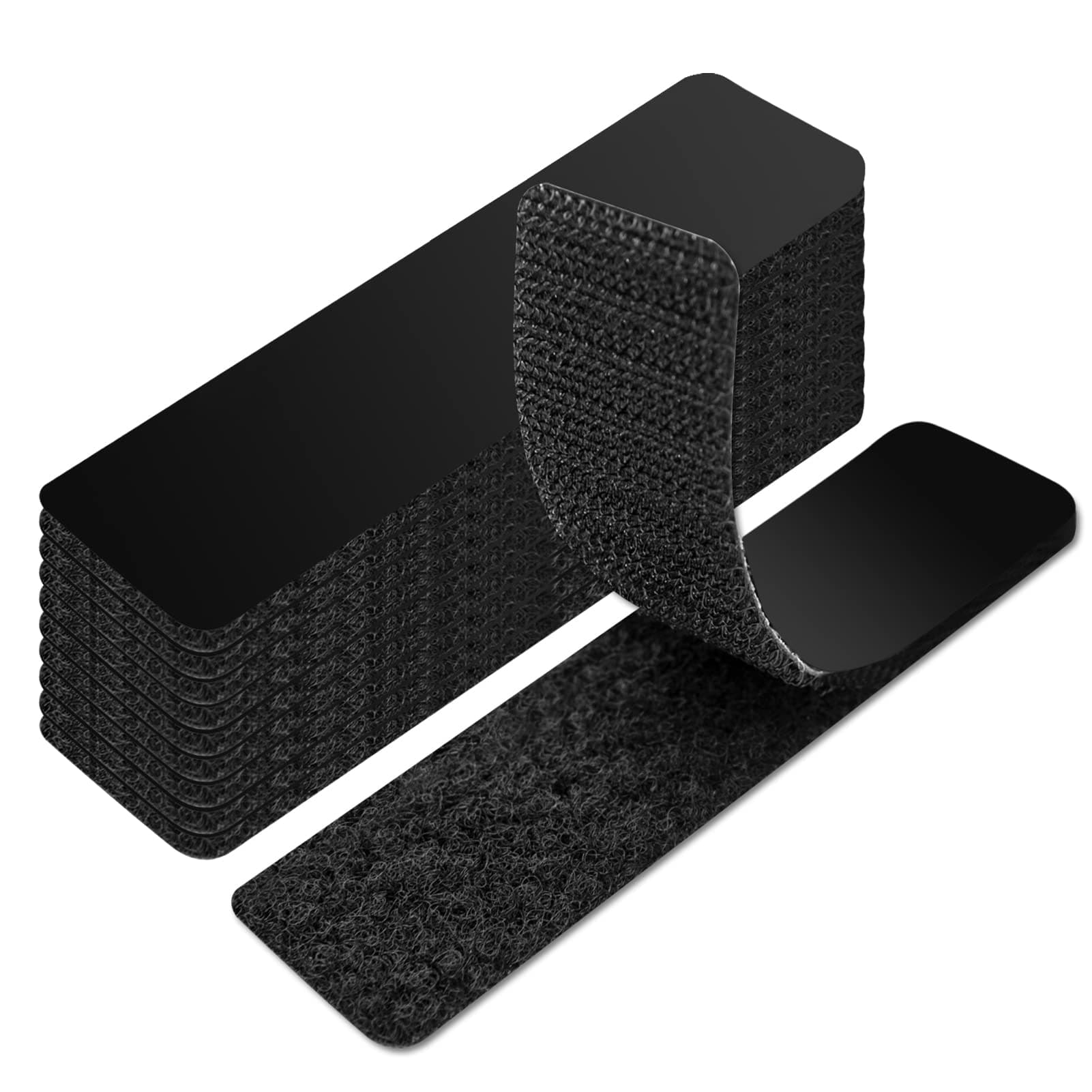 Art3d 40 Sets Hook and Loop Tape Sticky Back,1 in. x 4 in. Double-Sided Command Adhesive Strip Heavy Duty