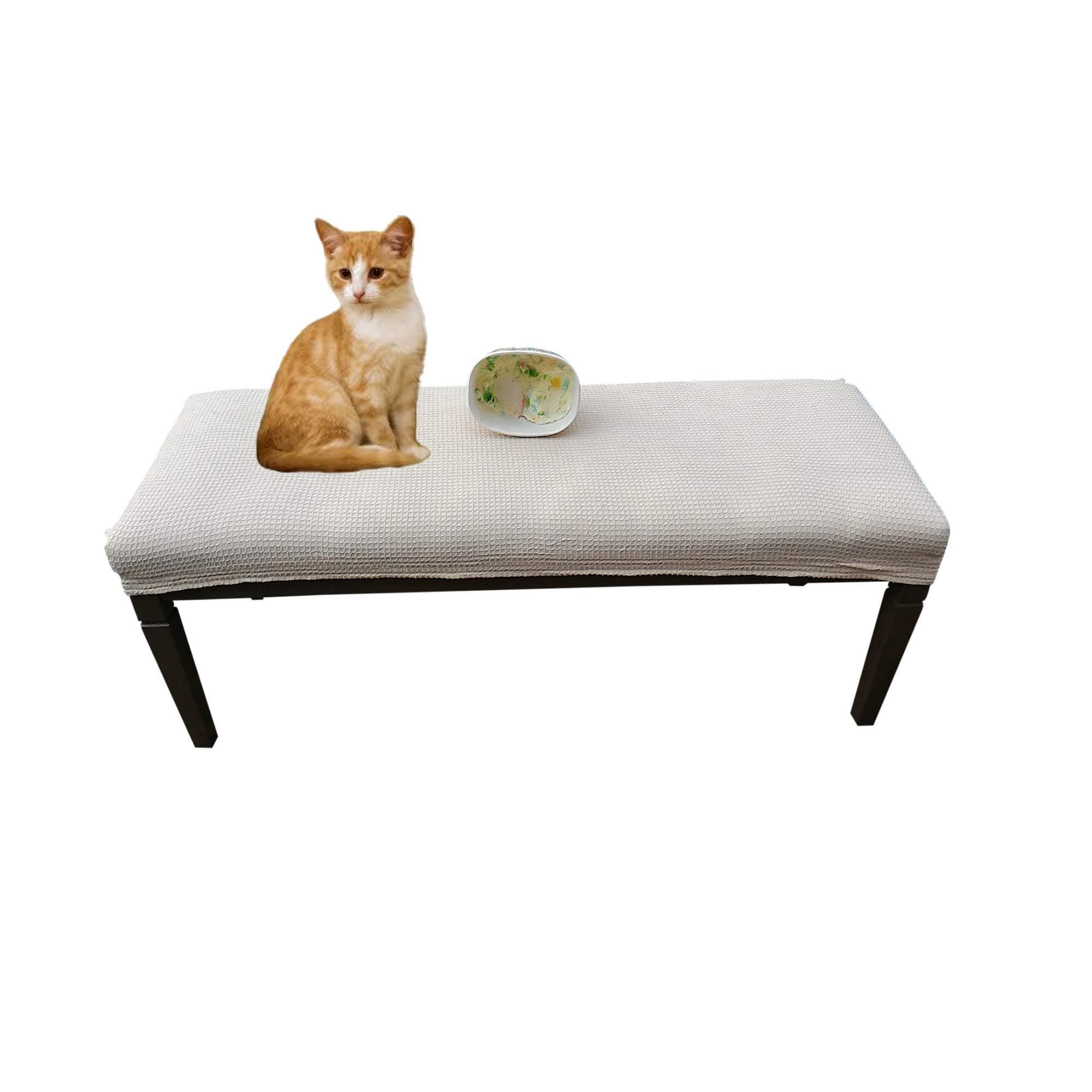 Waterproof Dining Bench Cover Protector (49x17, Beige)