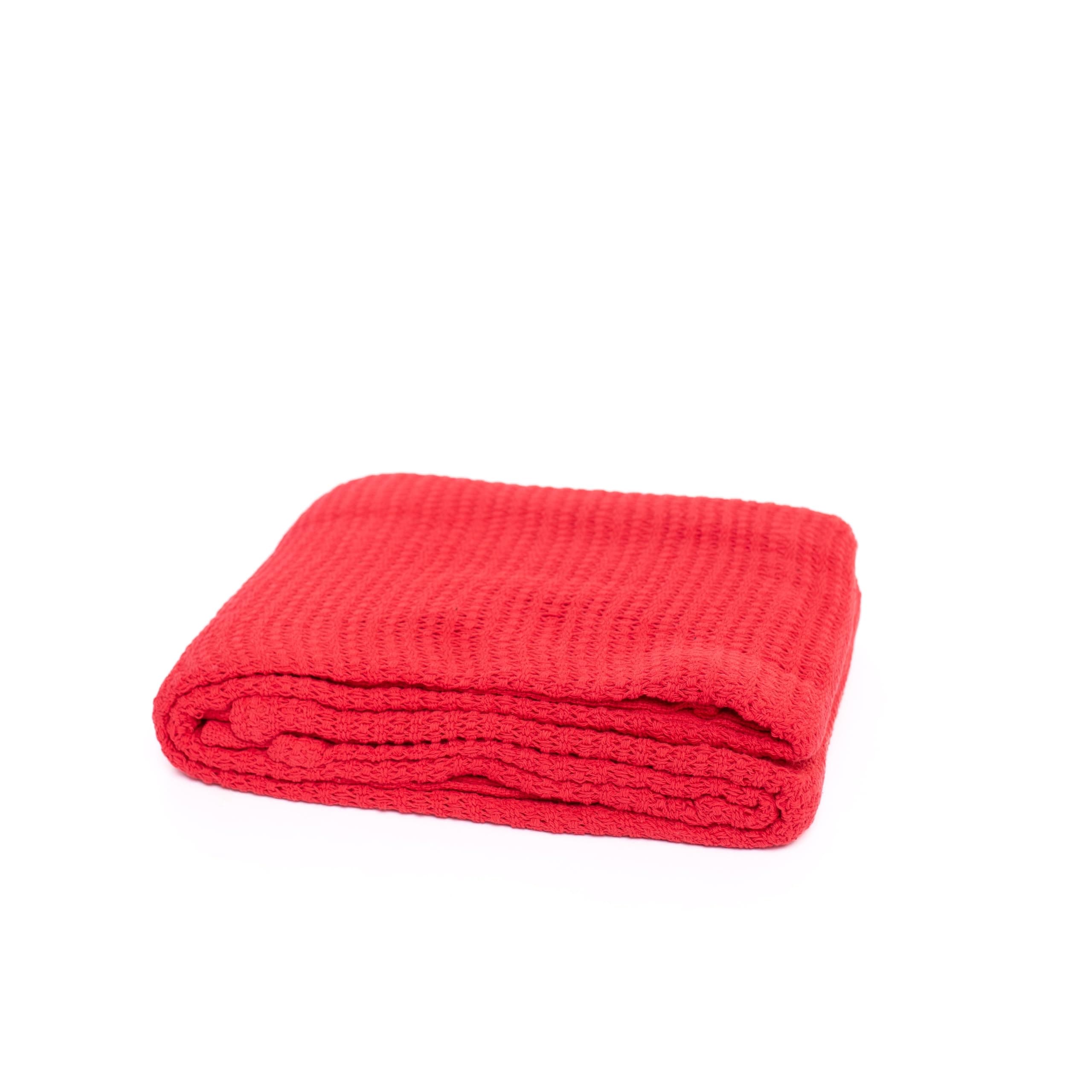 Blue Dot Stretcher Blanket, 152 cm x 203 cm Size, Red