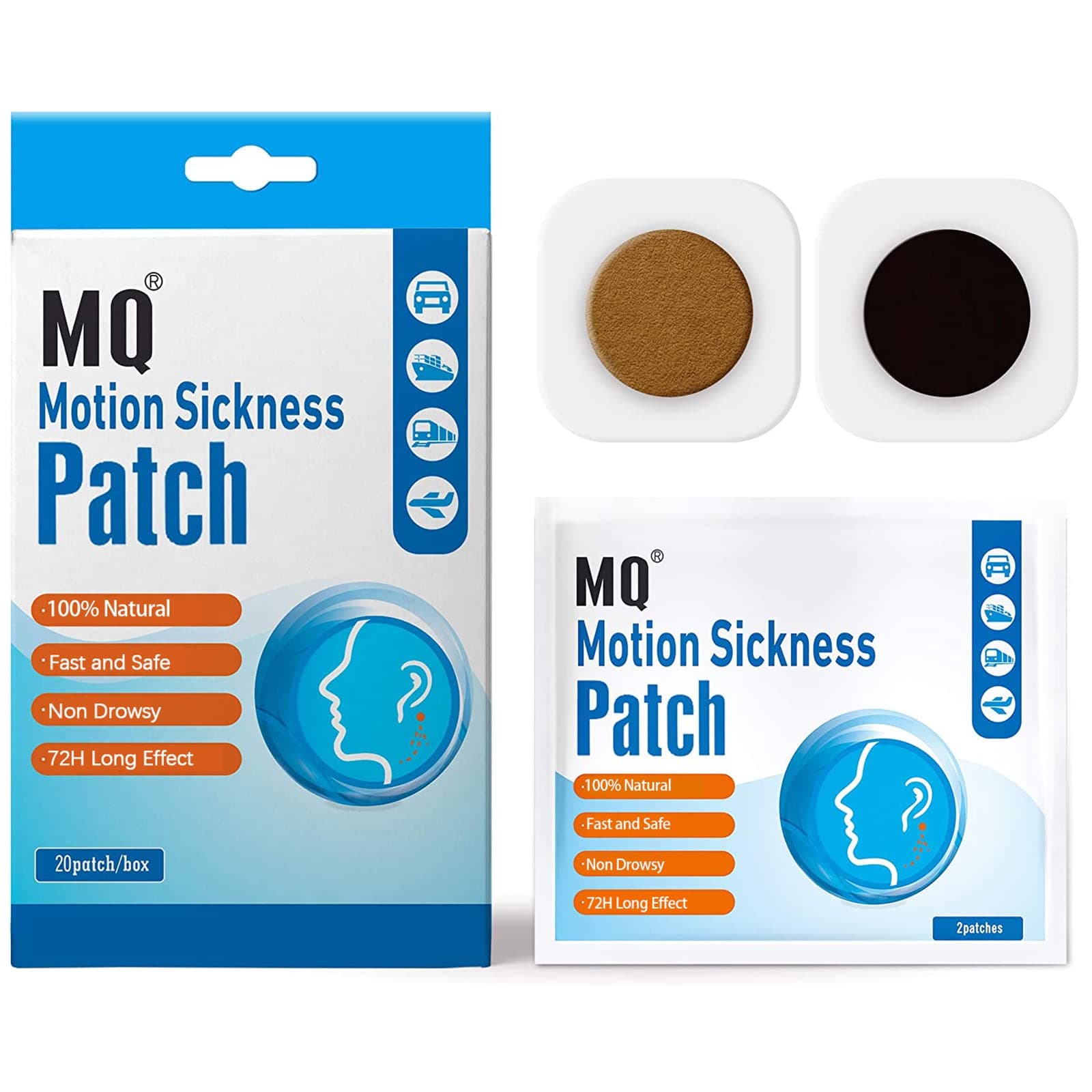 MQMotion Sickness Patch,20 Count/Box