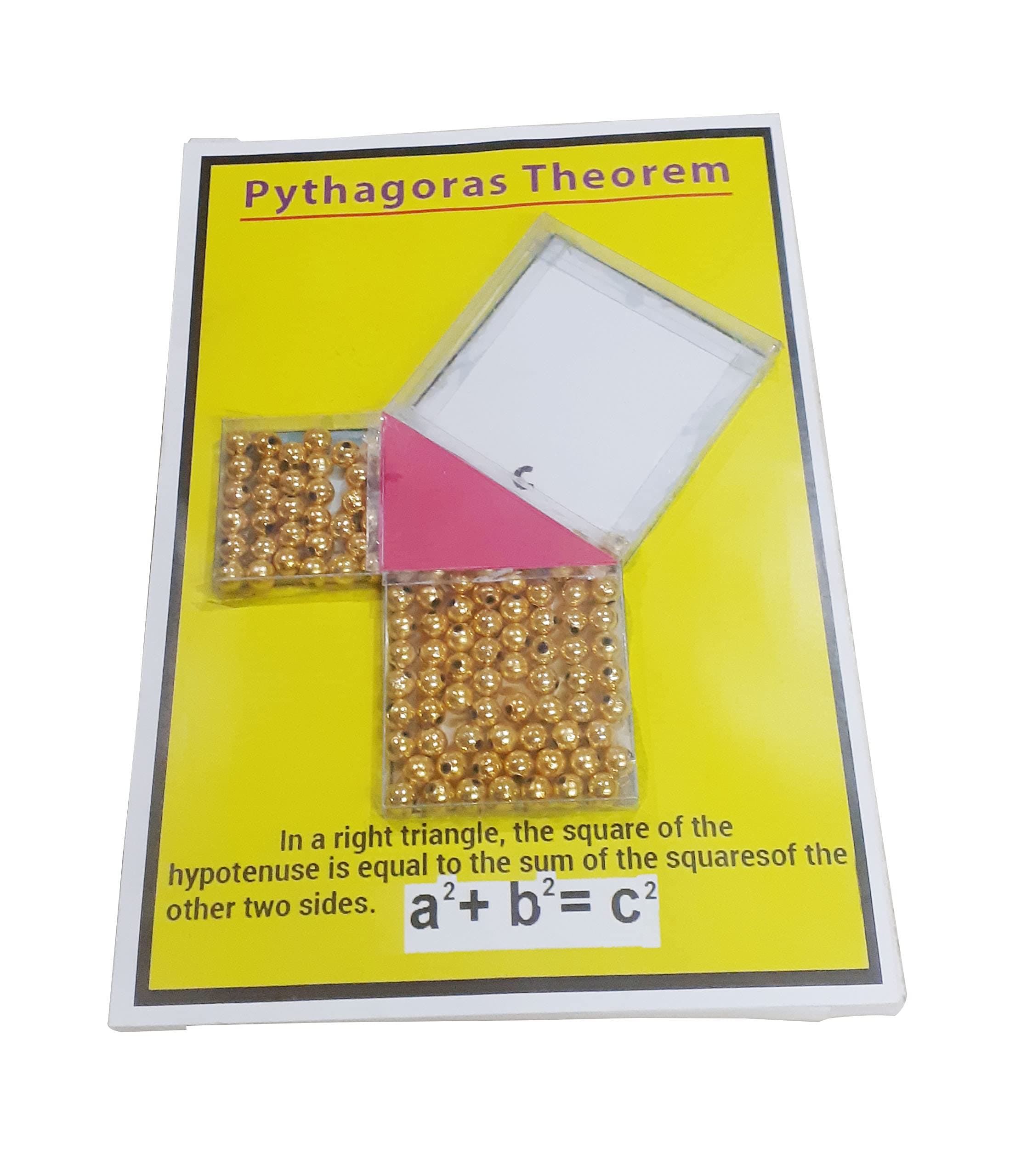 MELODY"S HOBBY CENTRE Pythagoras Theorem Maths Working Model | Interactive Educational Tool for Learning Geometry and Algebra