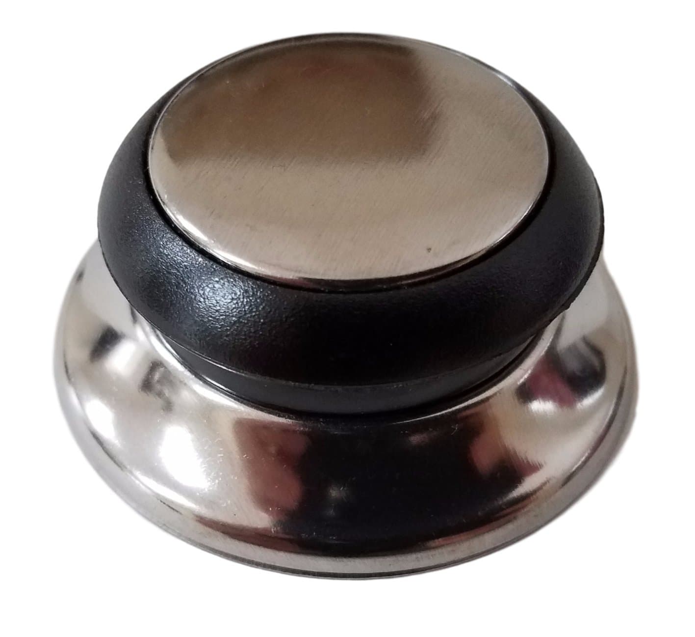 6099 Universal Kitchen Replacement Pot Lid Cover Knob Handle - Black/Silver (1)