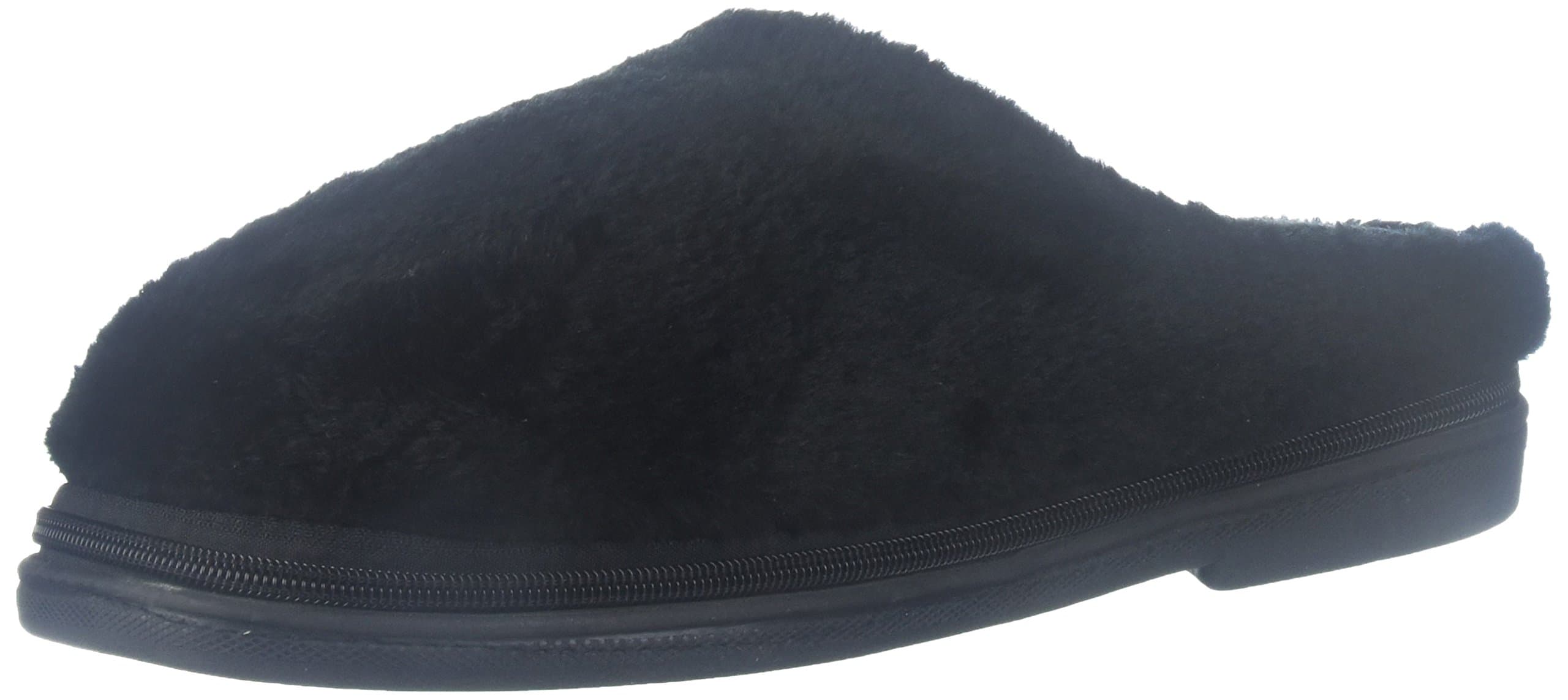 XLarge Microwave Heated Slippers – Black (Xlarge)