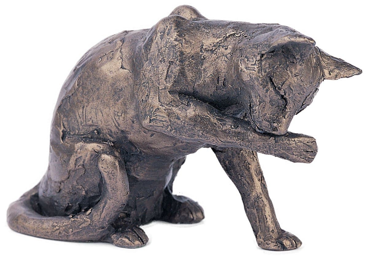 Frith Bronze cat Muffin by Paul Jenkins