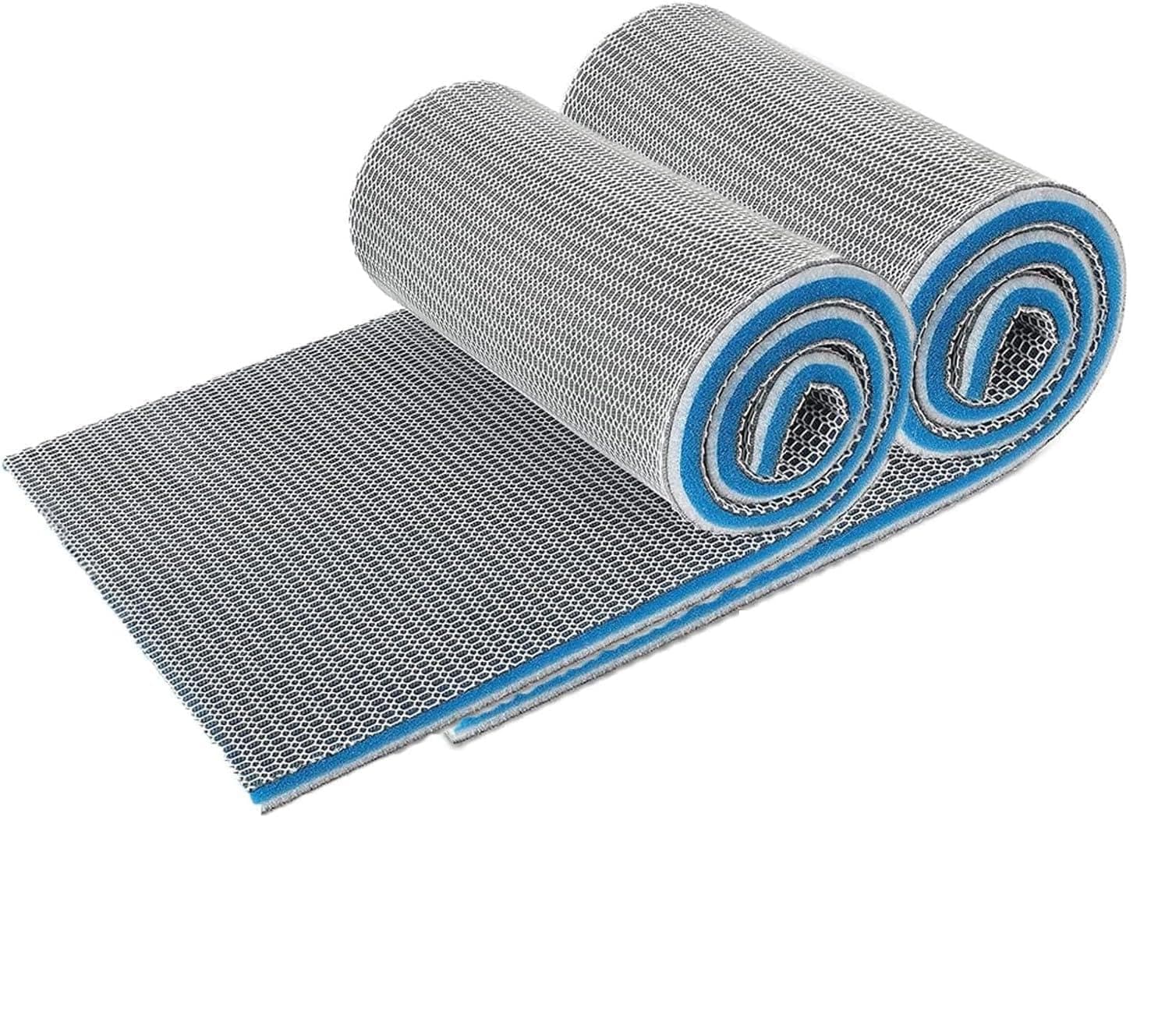 Joyzzz Aquarium Sponge Filter Pad, 2 Pack Aquarium Filter Media, Reusable 8 Layer Filter Sponge Pad for Fish Tank and Pond, Super Filtering Effect, Cut to Fit, Easy to Clean (30x25x2cm)