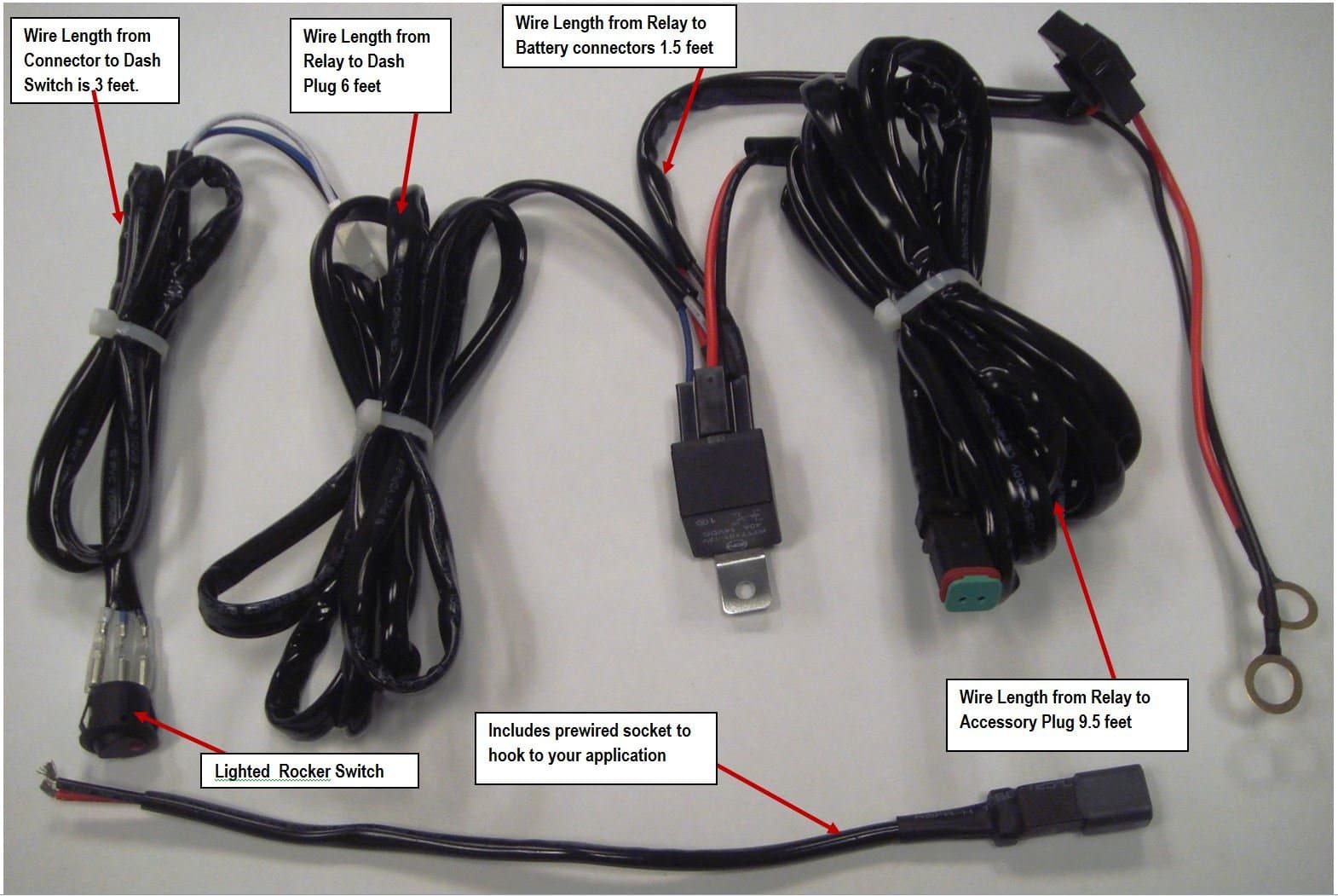 Gen-2 Single End - Universal Wiring Harness for LED/HID Lights -by LuxWurx