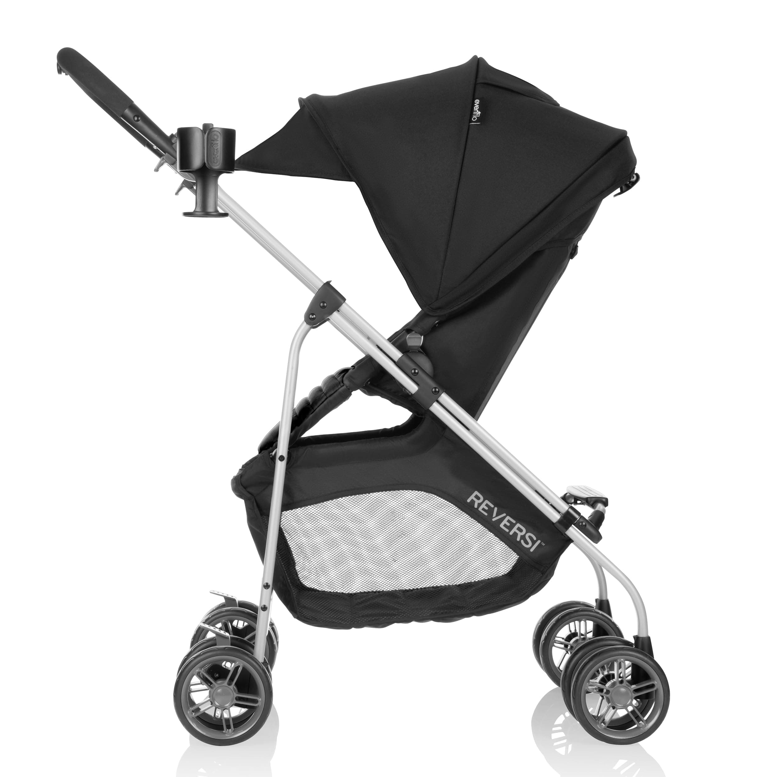 Reversi Lightweight Stroller, Reversible Modular Seat, Large Front & Rear Storage Basket, Rear Suspension, Trigger-Fold Design, Accepts SafeMax or LiteMax Car Seats