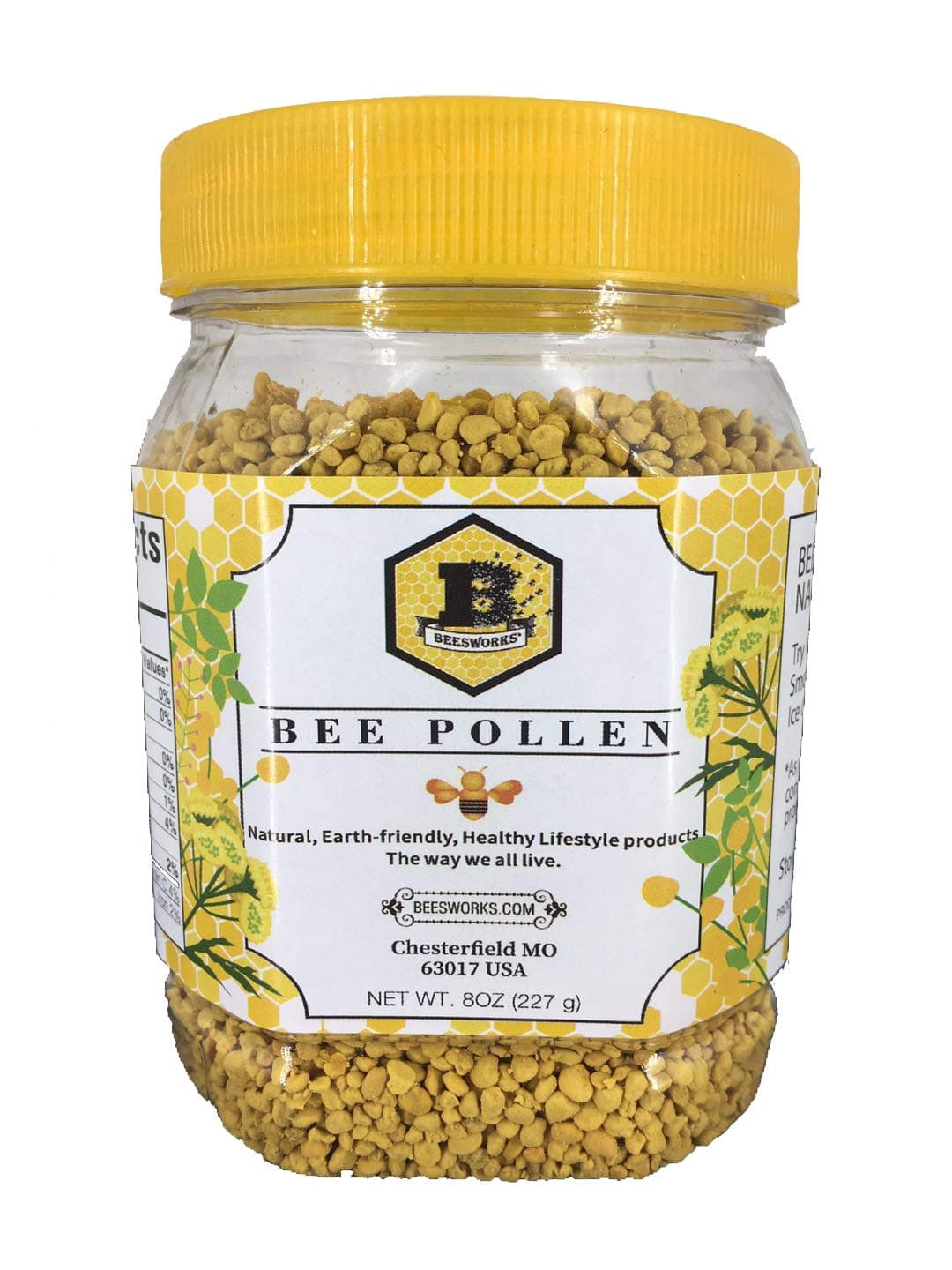 Bee Pollen Granules-8oz-By 100% Pure, Natural, Unprocessed Bee Pollen