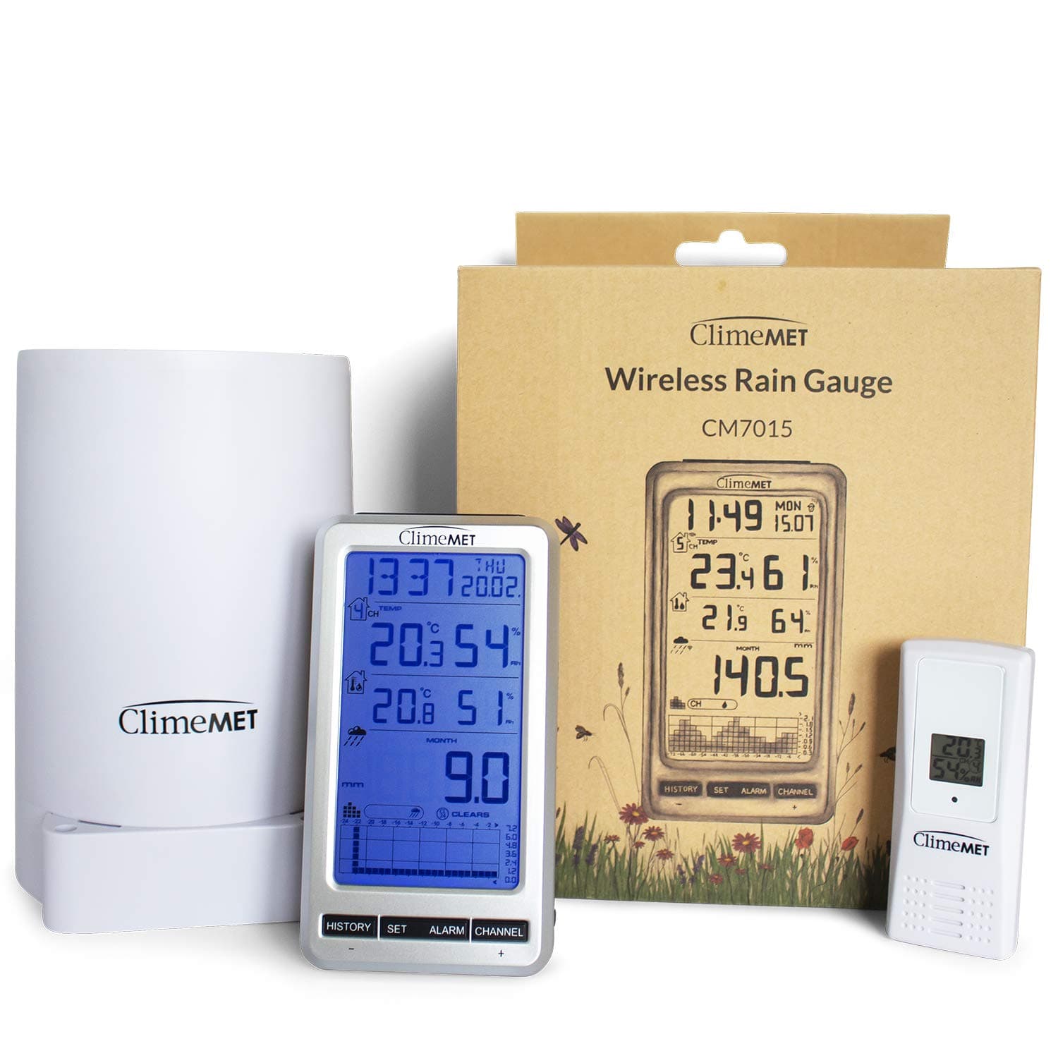 ClimeMET CM7015 Wireless Rain Gauge