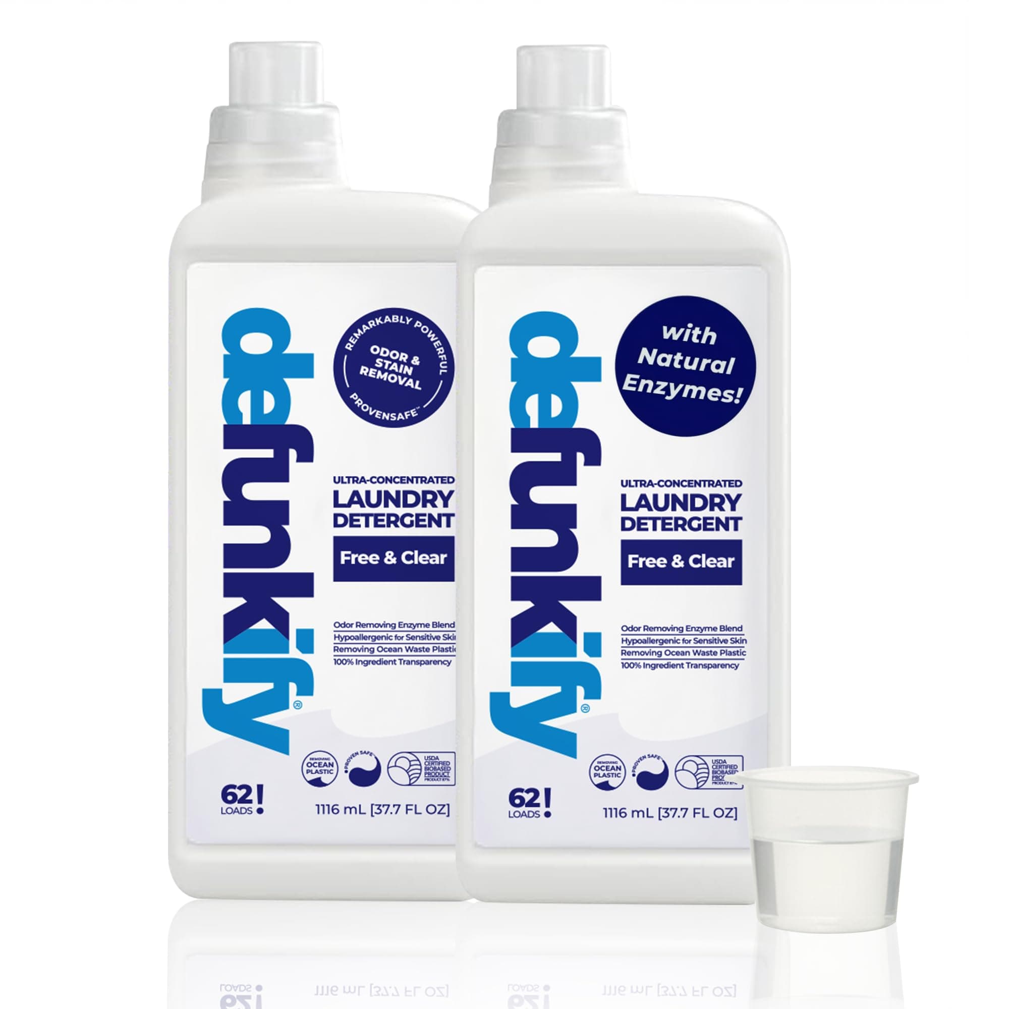 - Laundry Detergent, 124 Load. Unscented Liquid Laundry Detergent Washing Soap for Sensitive Skin. ProvenSafe™ Fabric Stripper Cleaning Supply w/Odor & Stain Remover for Activewear & All Fabrics