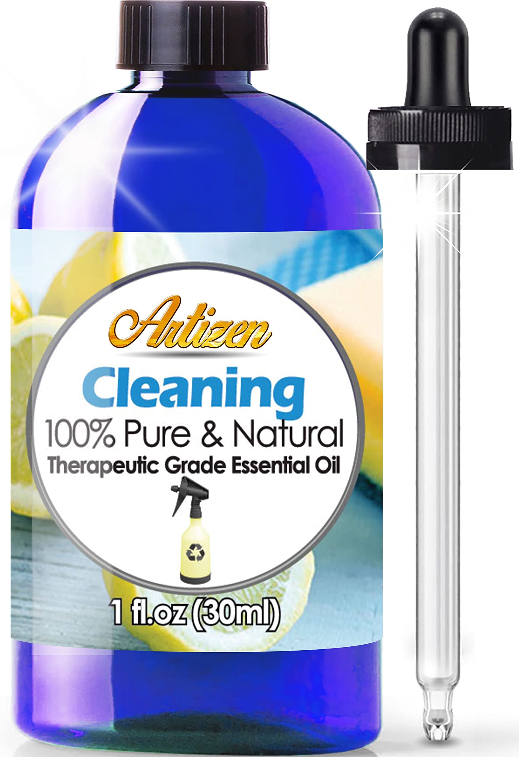 Artizen 30 ml Essential Oils Cleaning Blend for Kitchen, Home, Bathroom Cleaner or Air Freshener (1 fl oz)