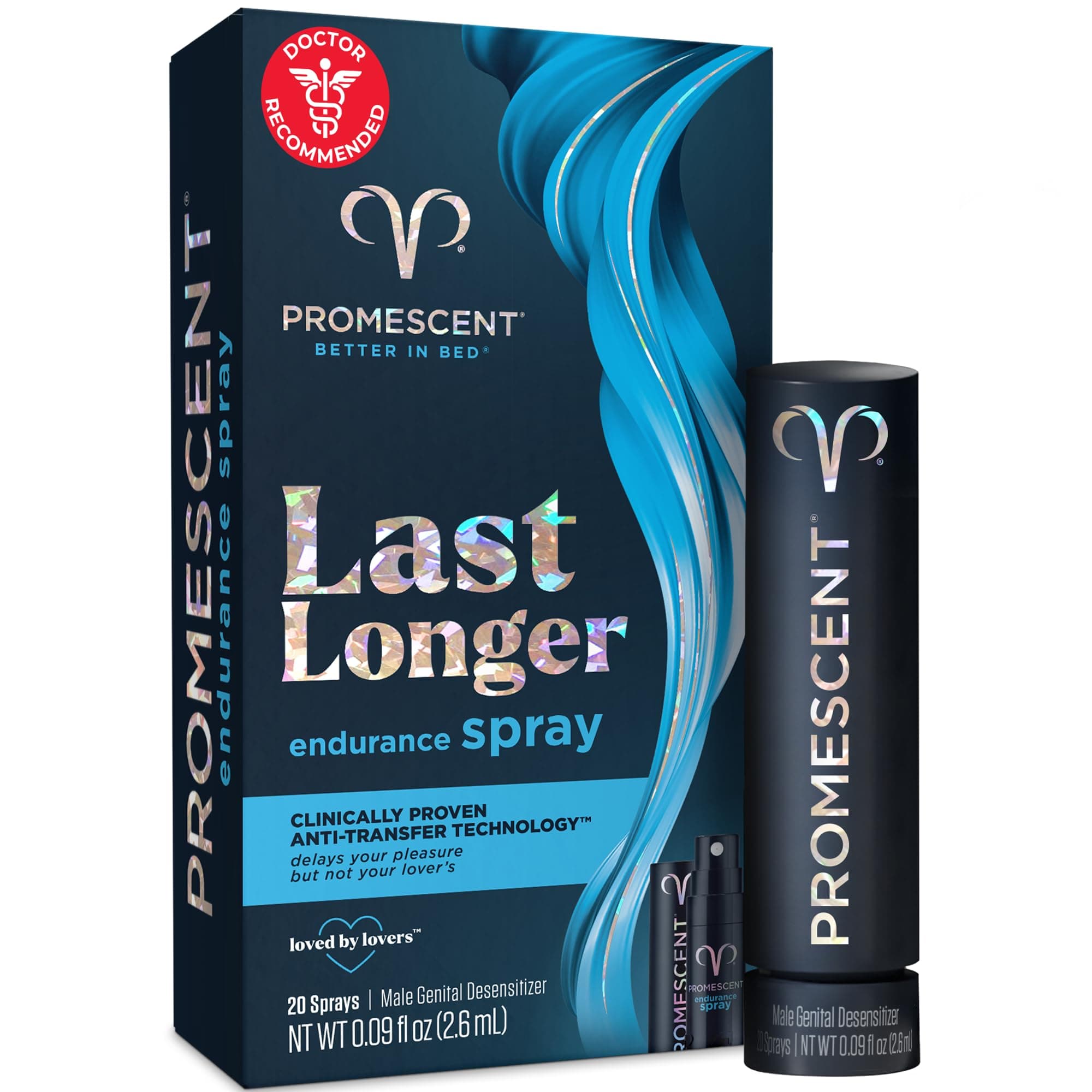 Promescent Desensitizing Delay Spray for Men Clinically Proven to Help You Last Longer in Bed - Better Maximized Sensation + Prolong Climax for Him, 2.6 ml