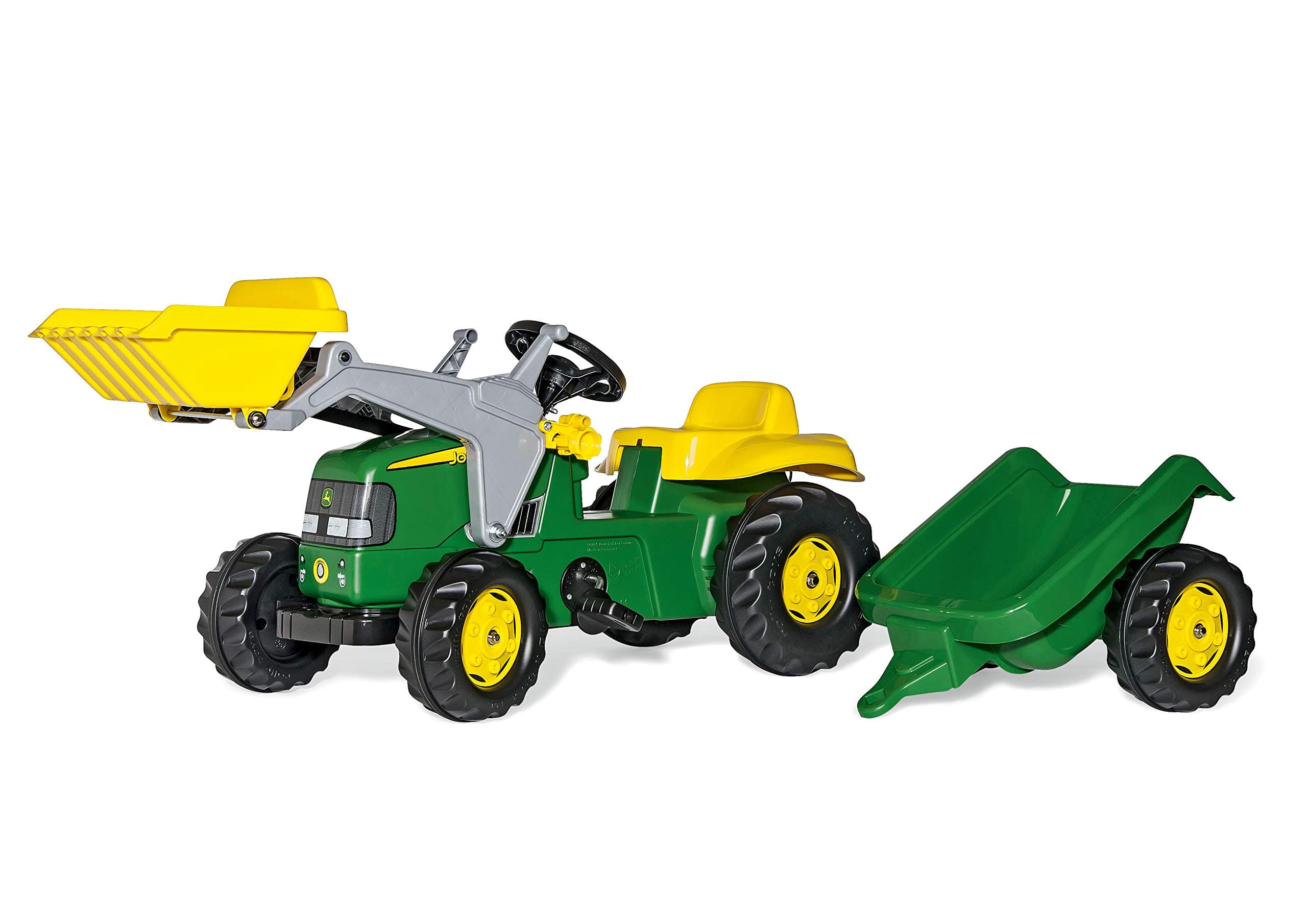 John Deere Ride-on Tractor with Loader and Detachable Trailer, 23110