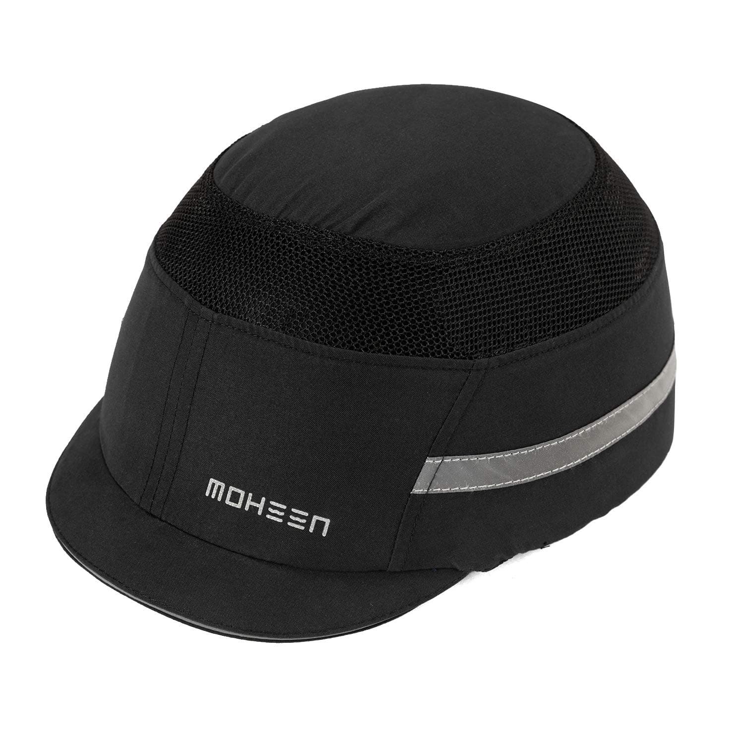 Lightweight Safety Bump Cap - Breathable Baseball Style Protective Hat with Reflective Stripes