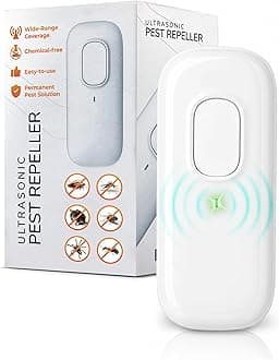 - Pest Defence Ultrasonic Pest Repeller, Bye Critter Ultrasonic Pest Repeller Plug-in Mouse Repellent for Home – Repels Mice, Spiders, Rodents, Cockroaches, and Ants – Eco-Friendly, Chemical-Free