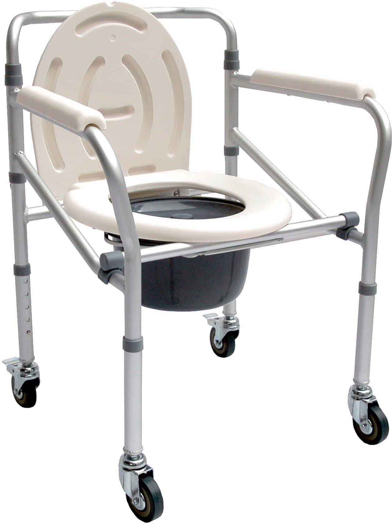 Accela Light Weight Wheeled Commode Portable Toilet