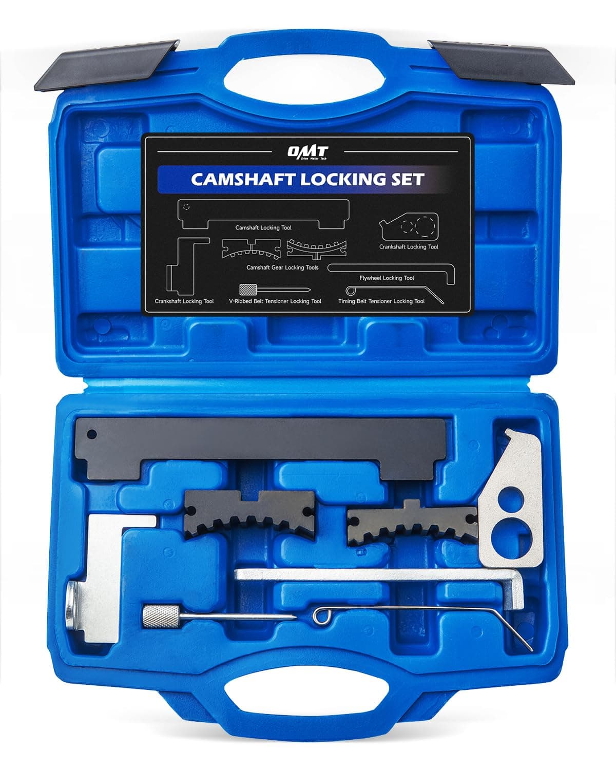 Engine Camshaft Tensioning Locking Alignment Timing Belt Tool Kit Compatible with Chevy Cruze Aveo Alfa Romeo Fiat 16V 1.4 1.6 1.8 en6340 km6340