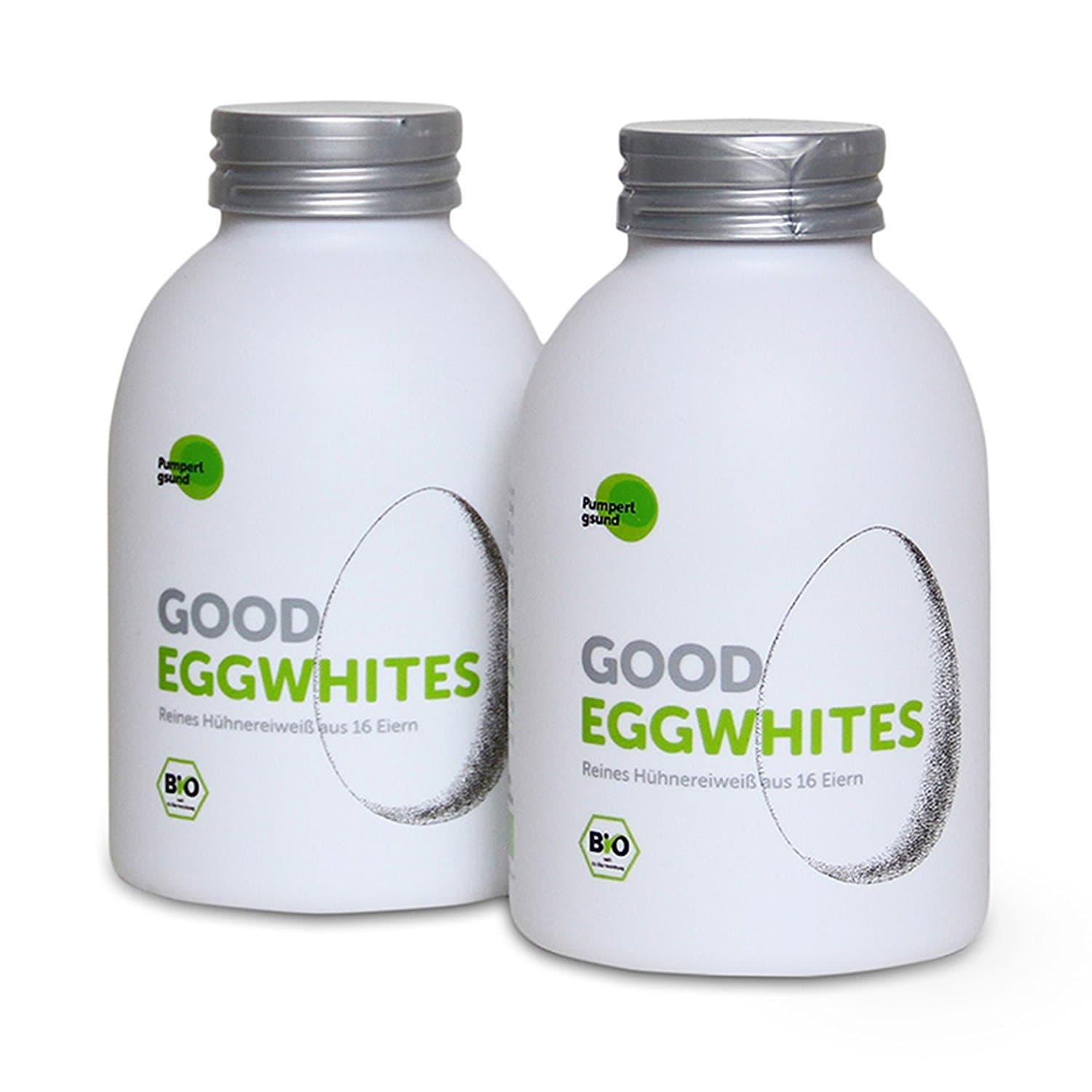 Good Eggwhites 2 x 483 ml (Organic Egg White) • Liquid Protein • Healthy Weight Loss & Muscle Build-Up • Protein Shakes • Low Carb • PUMPERLGSUND