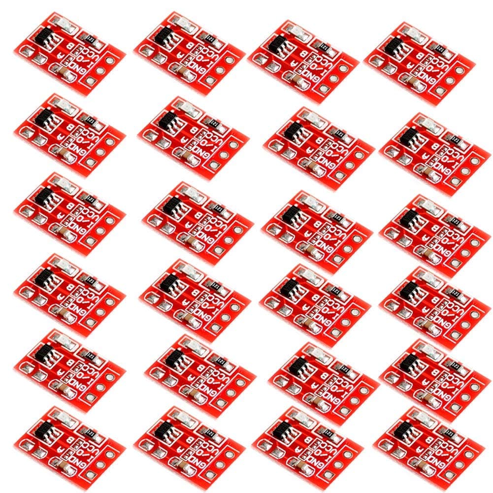 LGDehome 30Pcs 2.5-5.5V TTP223 Capacitive Touch Sensing Switch Button Self-Lock/No-Lock Module for Arduino