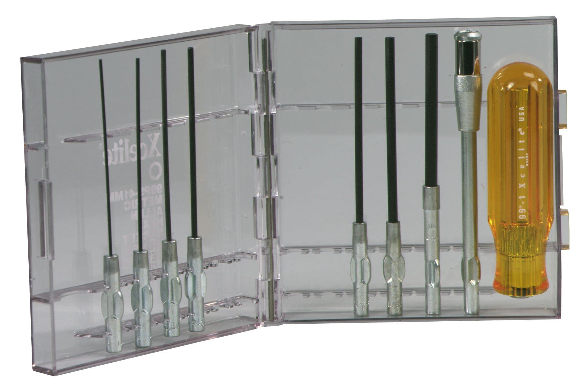 Xcelite 99PS41MM 9-Piece Series 99 Allen Hex Socket Type Screwdriver Set