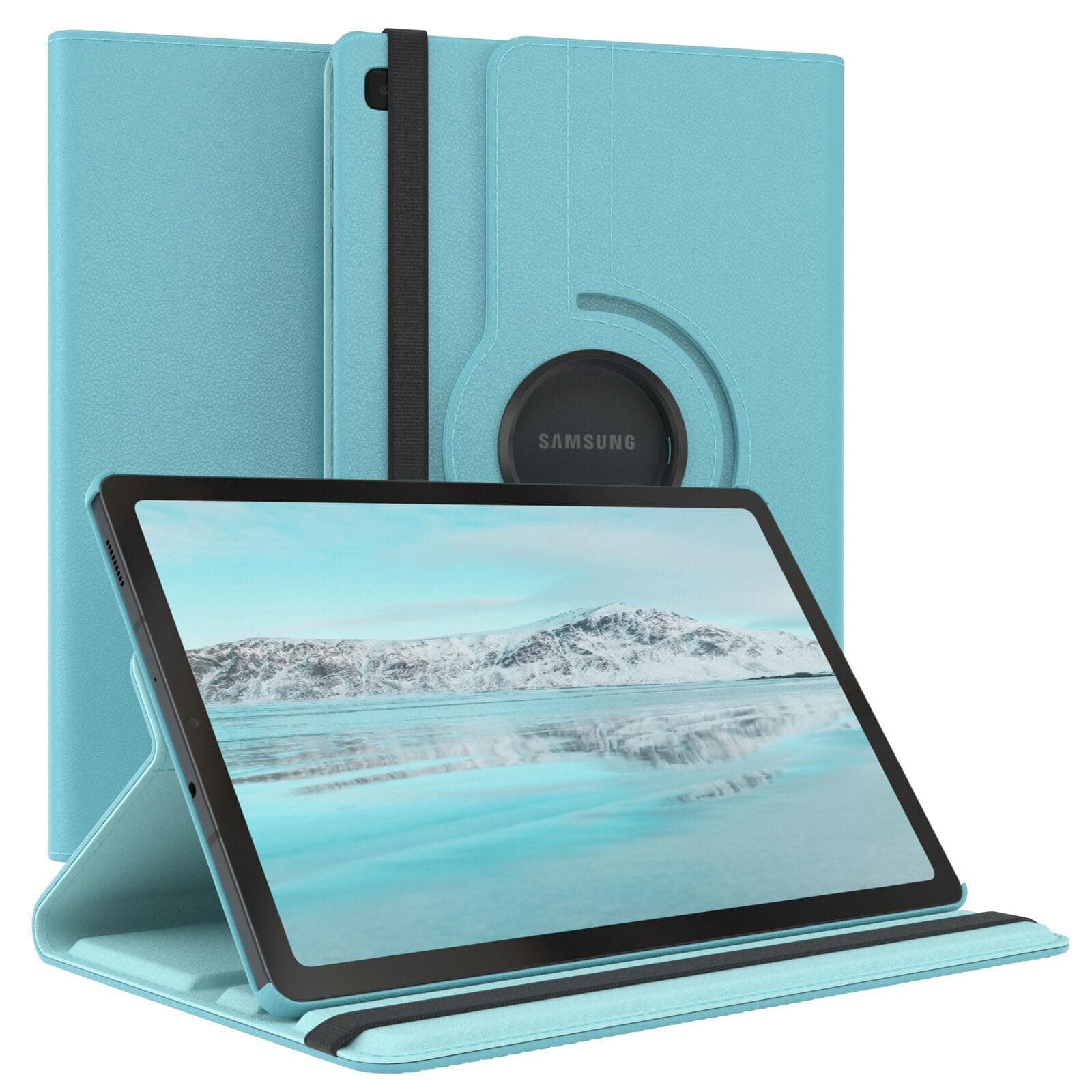 Vultic Rotating Case for Samsung Galaxy Tab S6 Lite 10.4 2024/2022/2020 [P620/P625/P613/P619/P615/P610], 360 Degree Stand [Auto Sleep/Wake] Flip Leather Smart Tablet Cover (Light Blue)