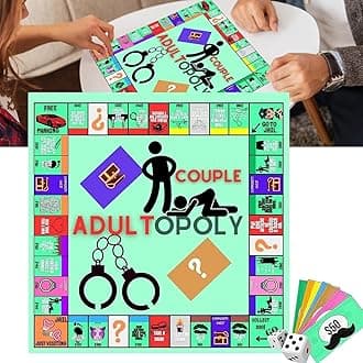 Adultopoly Board Game, Board Games for Adults,Opoly Board Game Night Opoly Adult opoly Game Improve Relationships (3pcs)