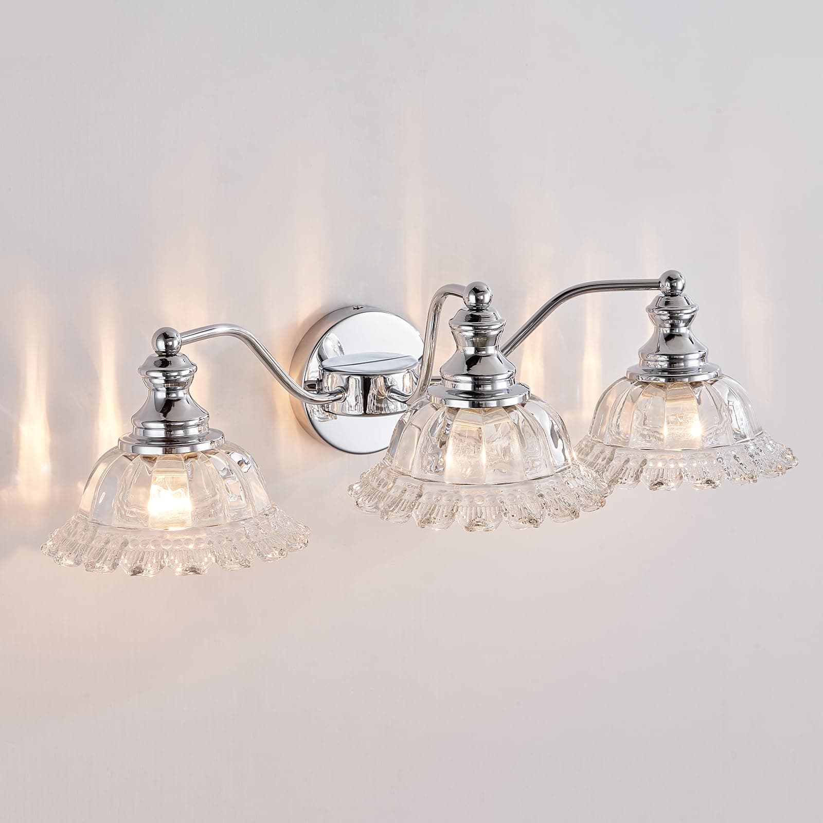 Chrome Vanity Light 3 Light Bathroom Lights Vanity Lights for Bathroom Bathroom Light Fixtures