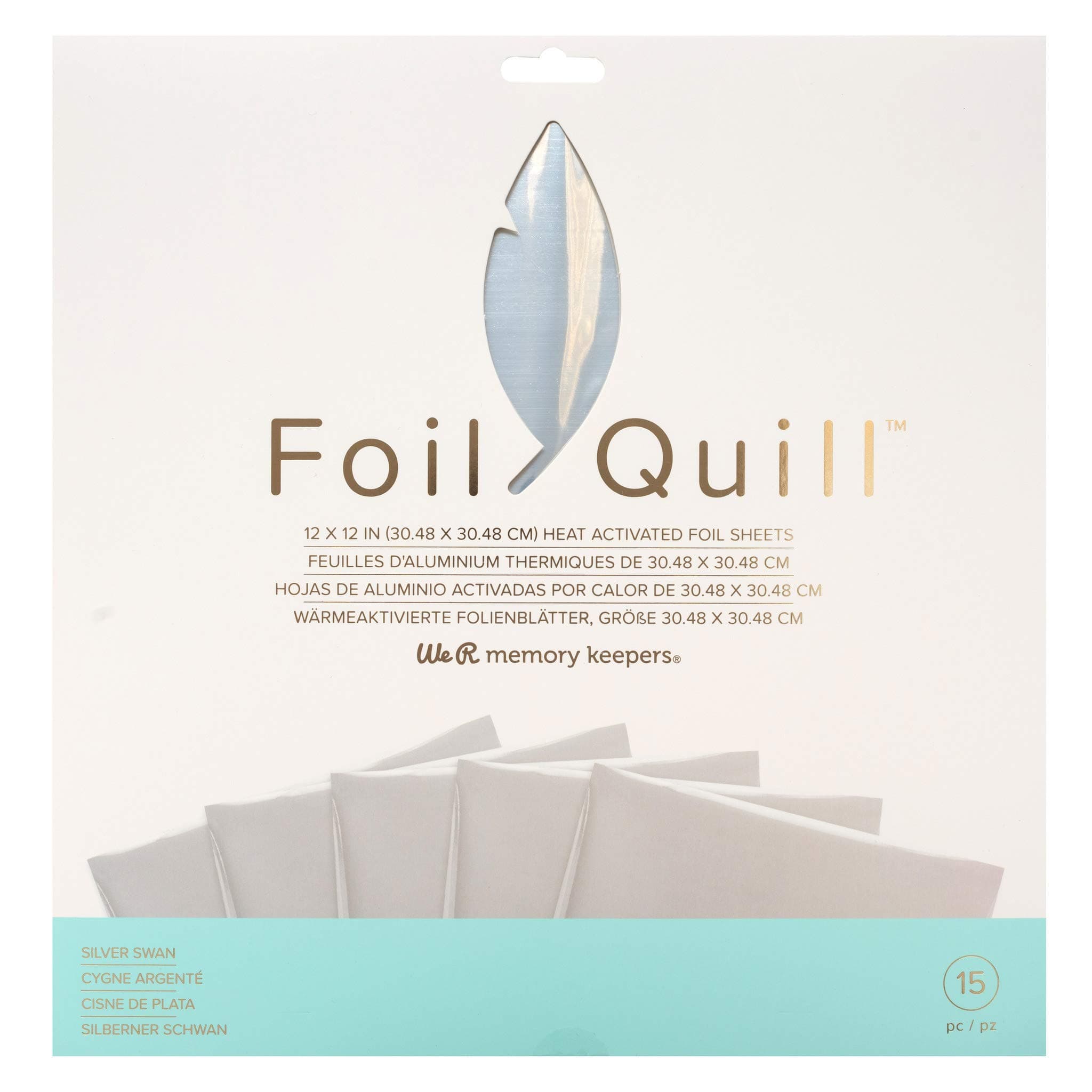 QUILL FOIL Pack SILVR, Silver Swan, One Size