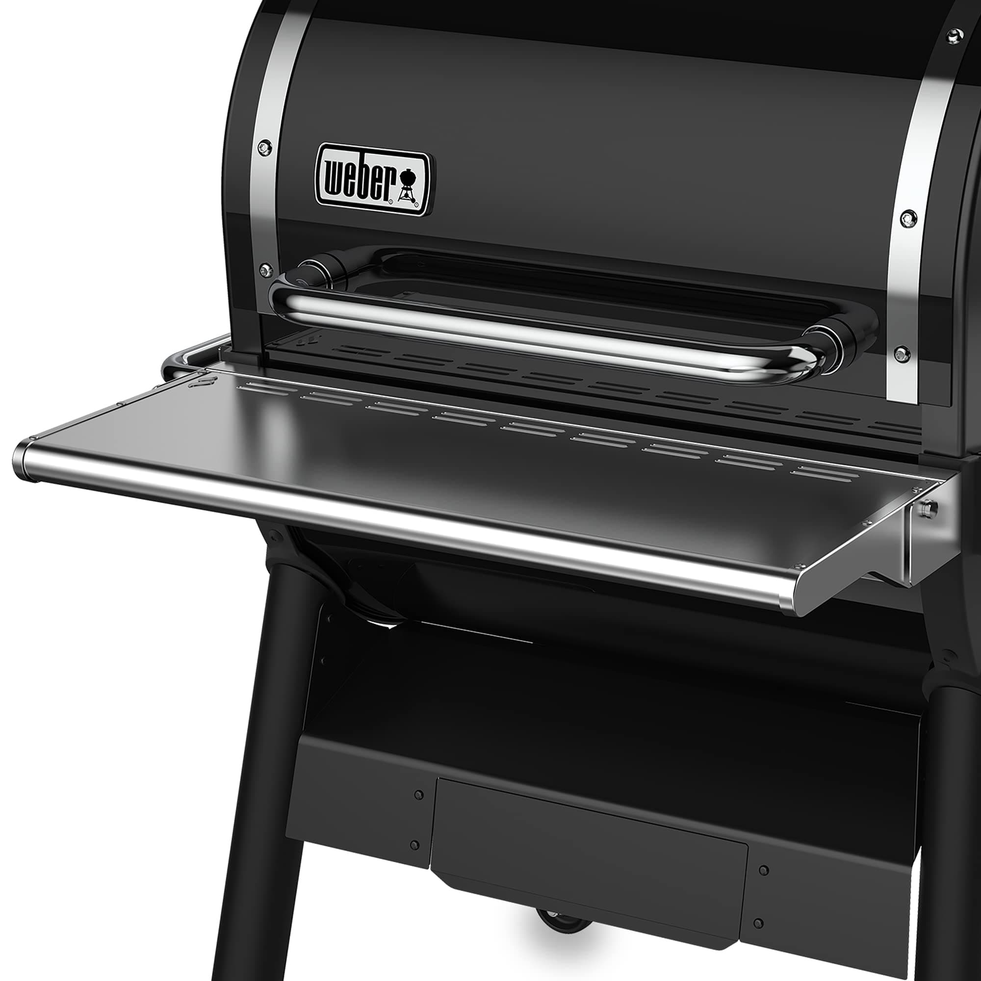 Weber SmokeFire EX4 - EPX4 Front Table - Foldable, Additional Storage Space for Barbecue Food, Easy Assembly - Silver (7002)