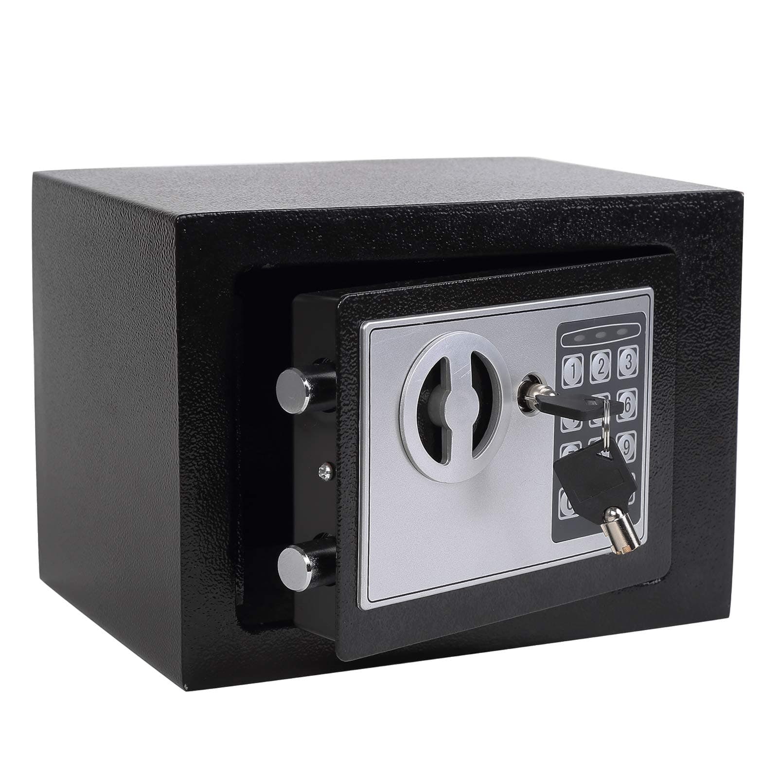 Electronic Deluxe Digital Security Safe Box Key Keypad Lock Home Office Hotel Business Jewelry Gun Cash Use Storage money (Black 1)