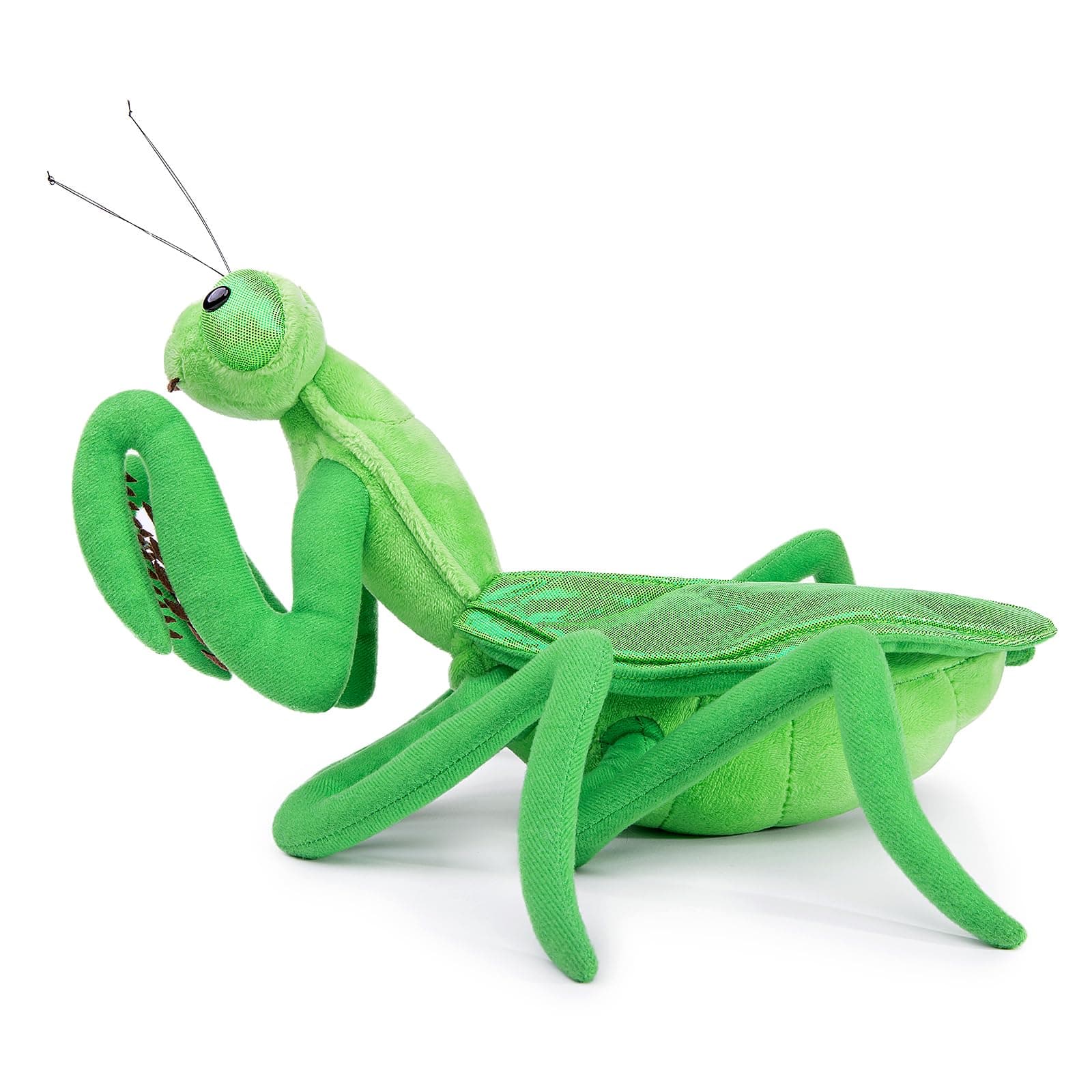 Tiny Heart Simulation Green Praying Mantis Soft Stuffed Animal Plush Toy 12" Long, Lifelike Home Decor Kids Birthday
