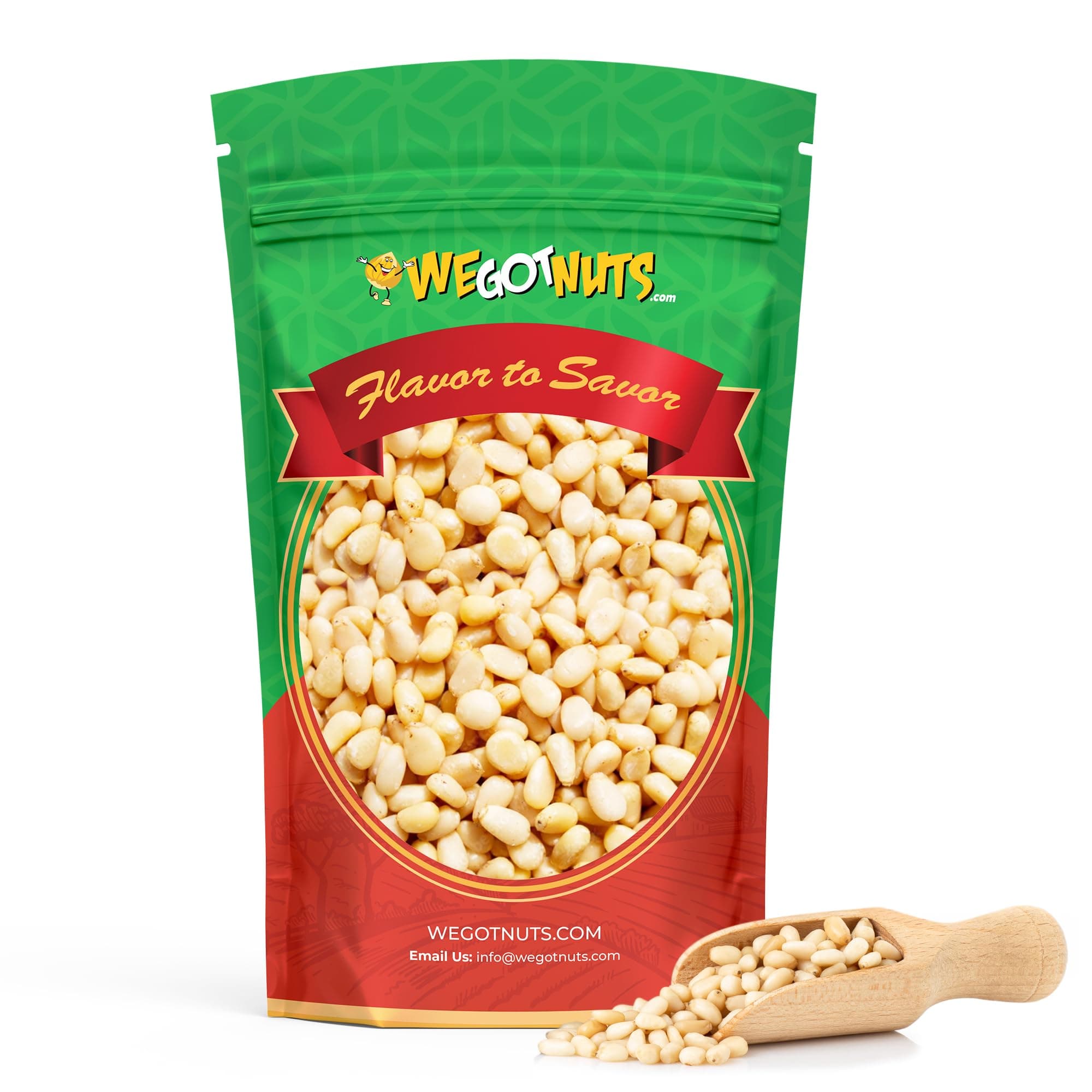 Raw Whole & Natural Pine Nuts 2 Lbs (32oz)– Premium Quality Fresh Kosher Pine Nuts - Natural & Healthy Snack – Great For Cooking, Pesto, Salads & More