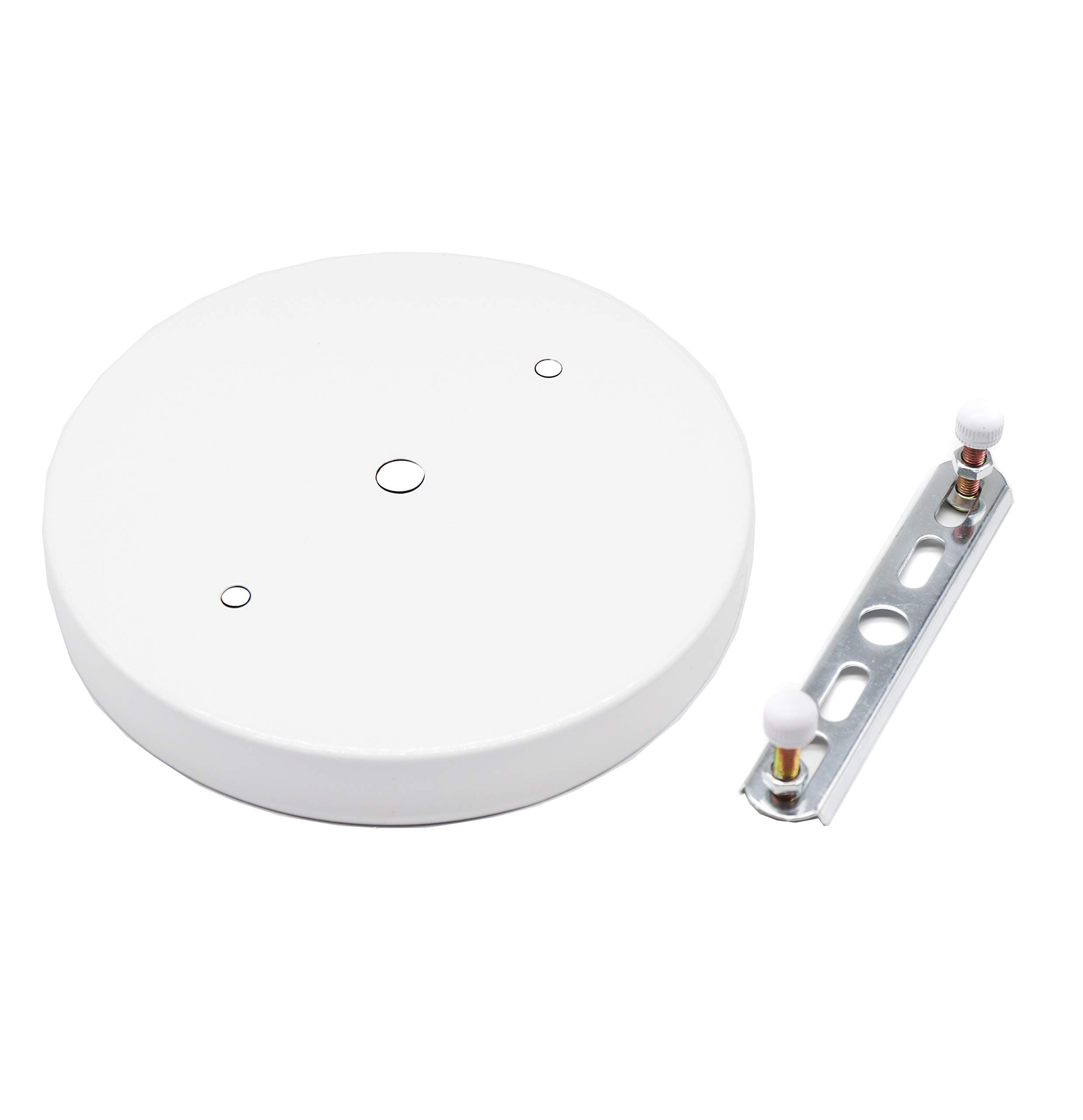 binifiMux 1-Pack 5.9" 150mm White Lamp Holder Ceiling Canopy Kit Ceiling Plate Chassis Base Pendant Light Accessories