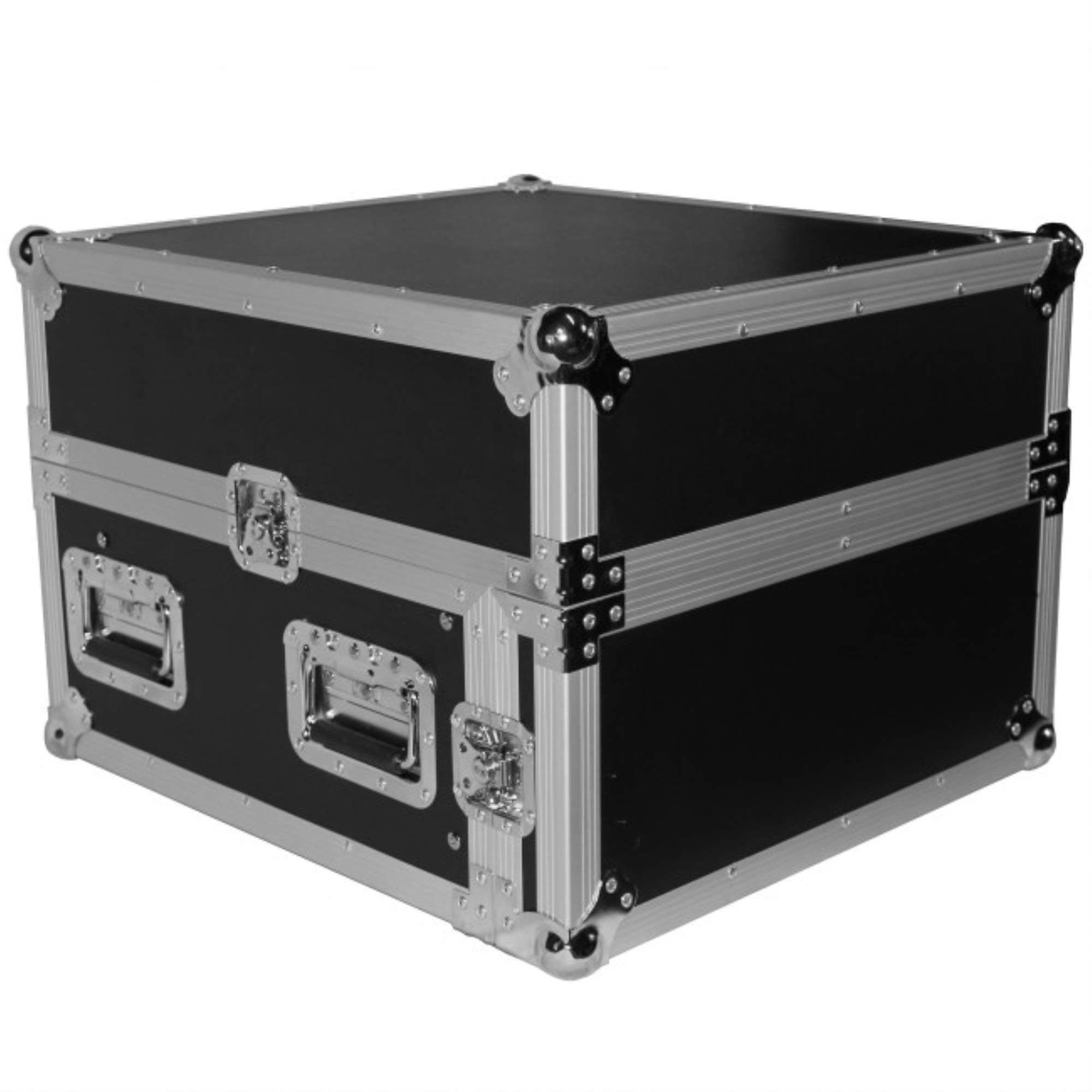 ProX Cases T-4MRSS 4U Space Amp 10U Slanted Top Mixer DJ Combo Road Gig Ready Flight Case
