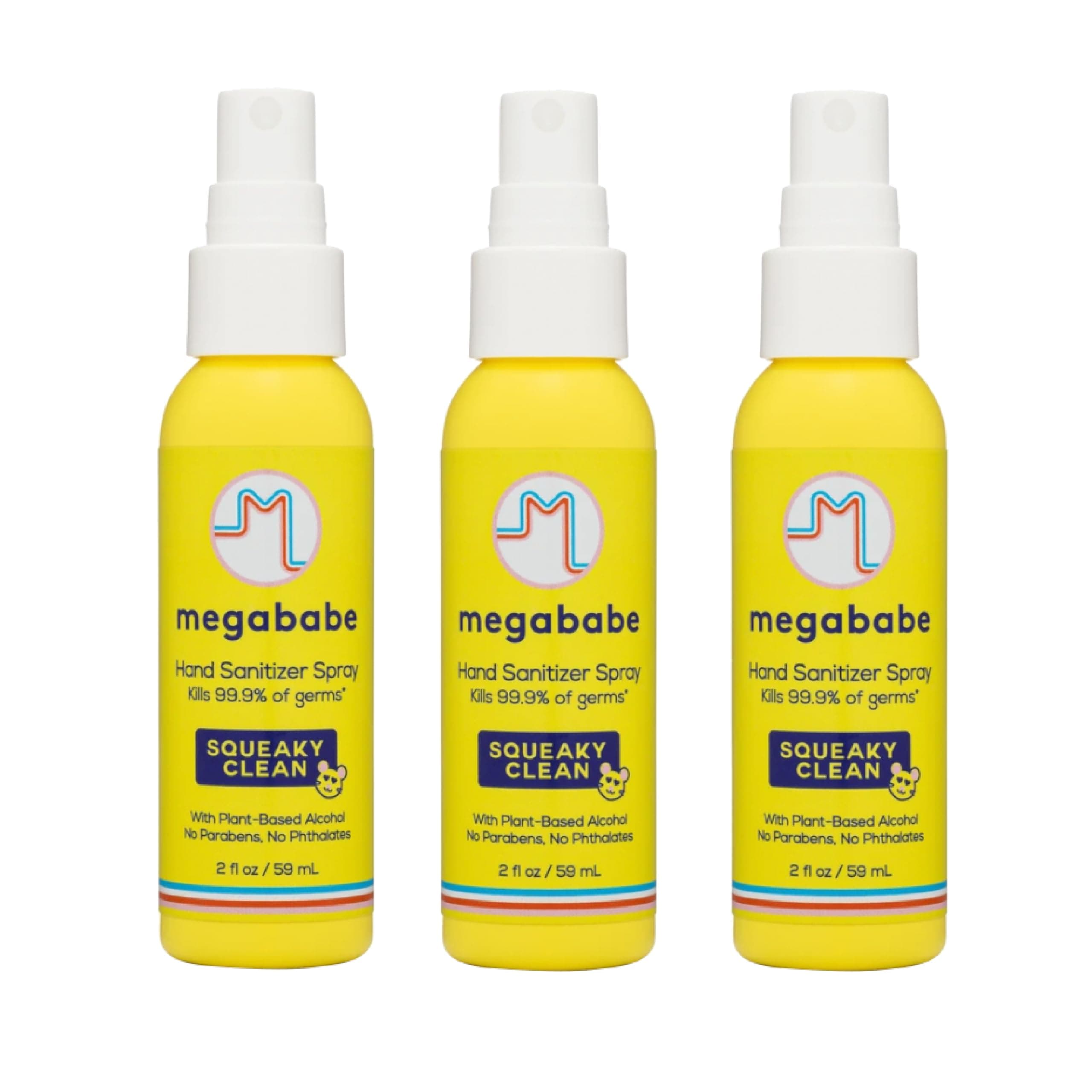 Squeaky Clean Spray Hand Sanitizer 2 oz - 3 Pack