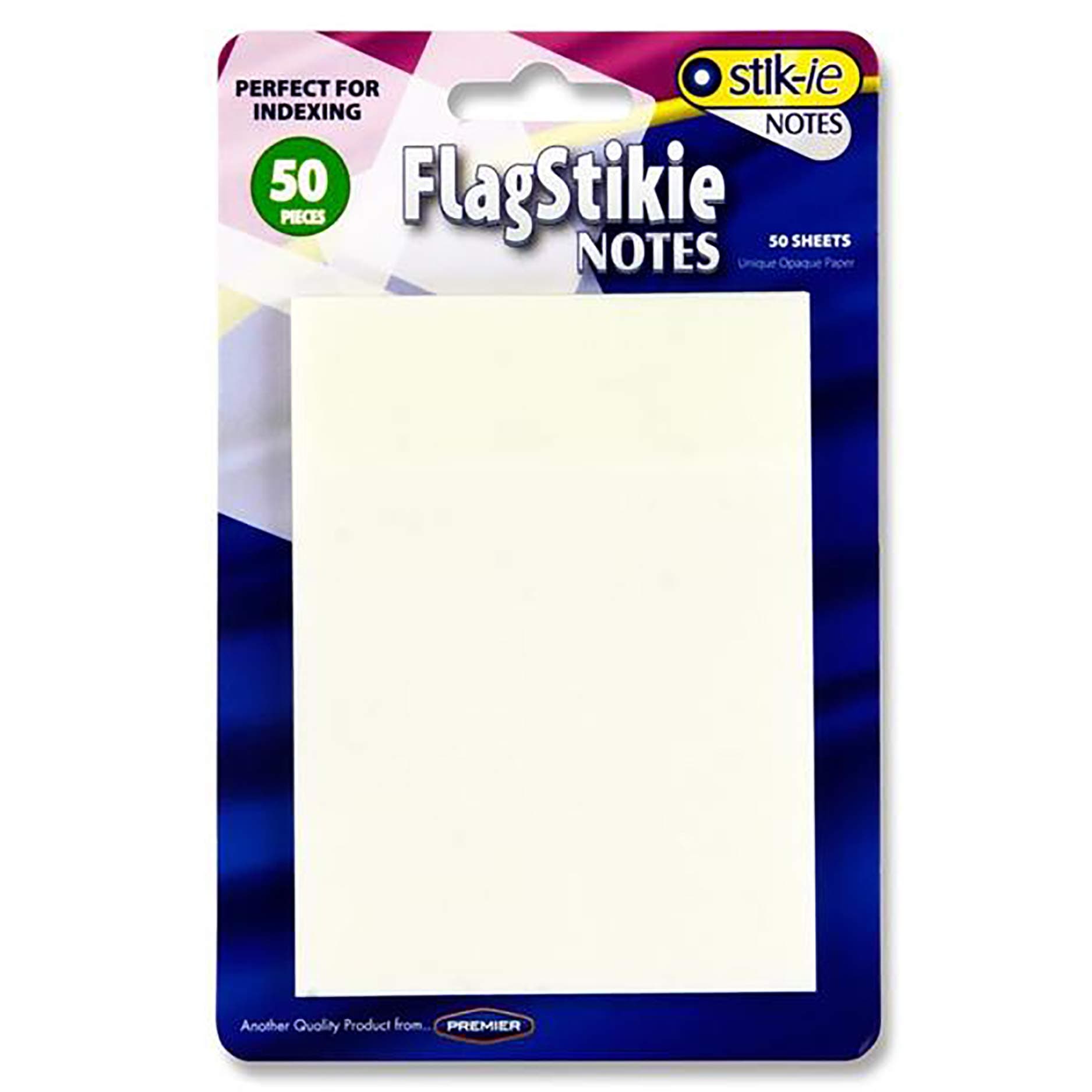Premier Stationery Stik-ie Notes 50 Sheets - Clear