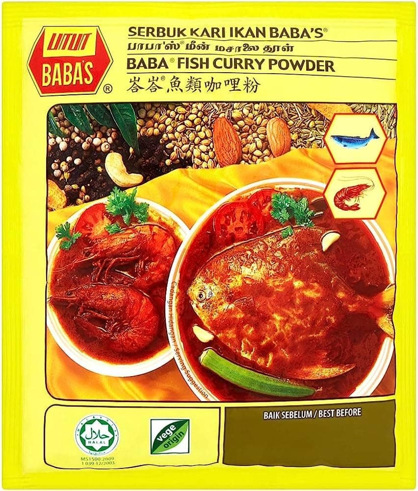 Babas Fish Curry Powder, 8 Ounce