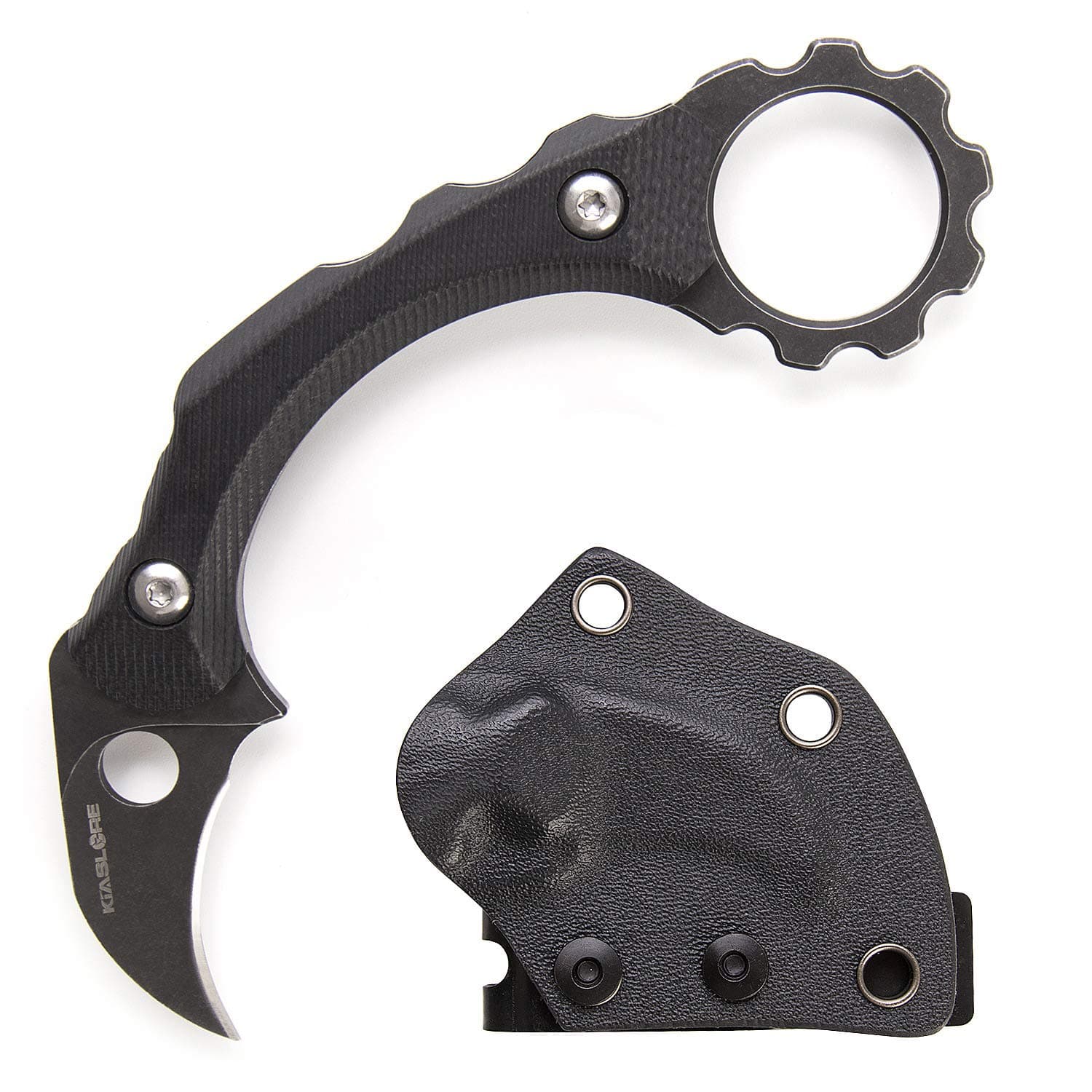Fixed Blade Knife Tactical Knife D2 Blade, Karambit Claw Knife for Outdoor Hunting, Survival, Tactical,Adventure Blade with Sheath
