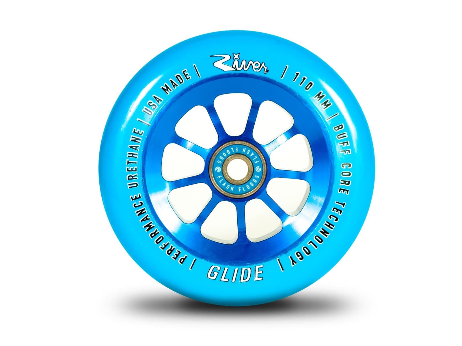 River Glide Wheel 110mm Blue (Pair)
